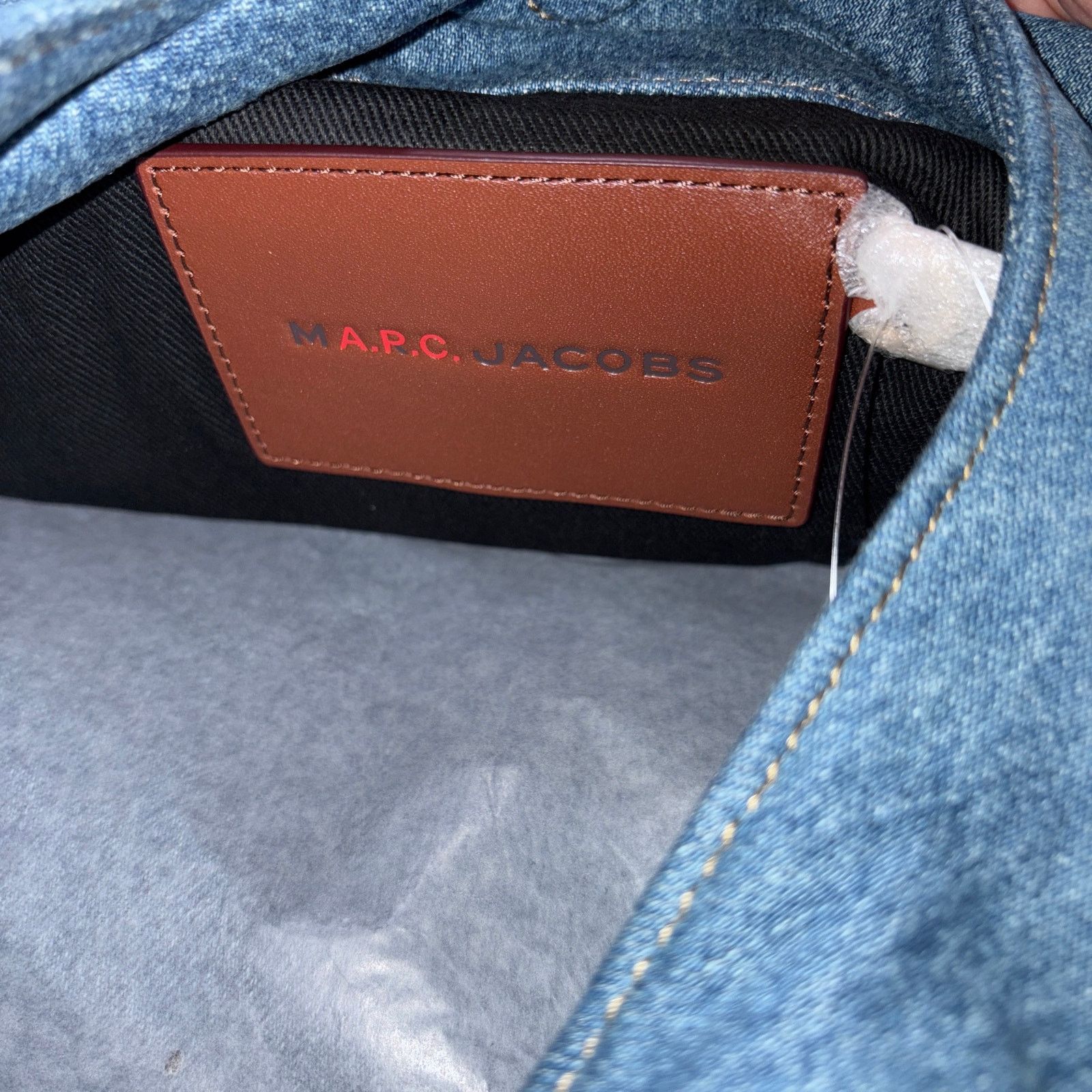 Marc Jacobs Marc Jacobs x A.P.C. The Large Sack Bag Denim Varsity Blue Size ONE SIZE - 8 Thumbnail