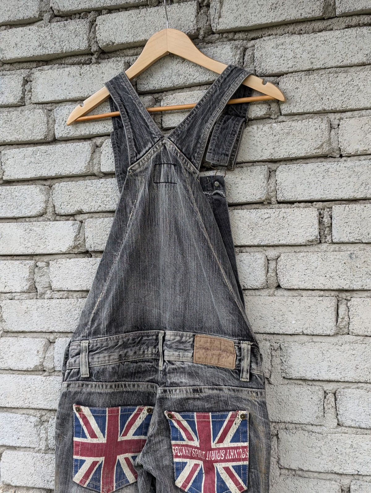 Japanese Brand Overalls Destress Spunky Spirit Sky Bombers Style Size 32" / US 10 / IT 46 - 7 Thumbnail