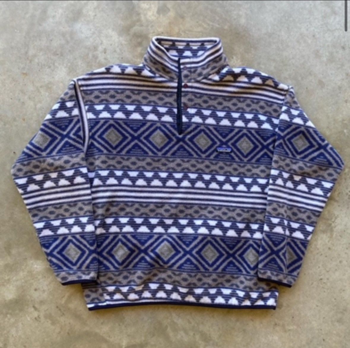 Image of Patagonia Synchilla Snap-T Driftwood Saltillo 1996 Gorpcore, Men's (Size XL)