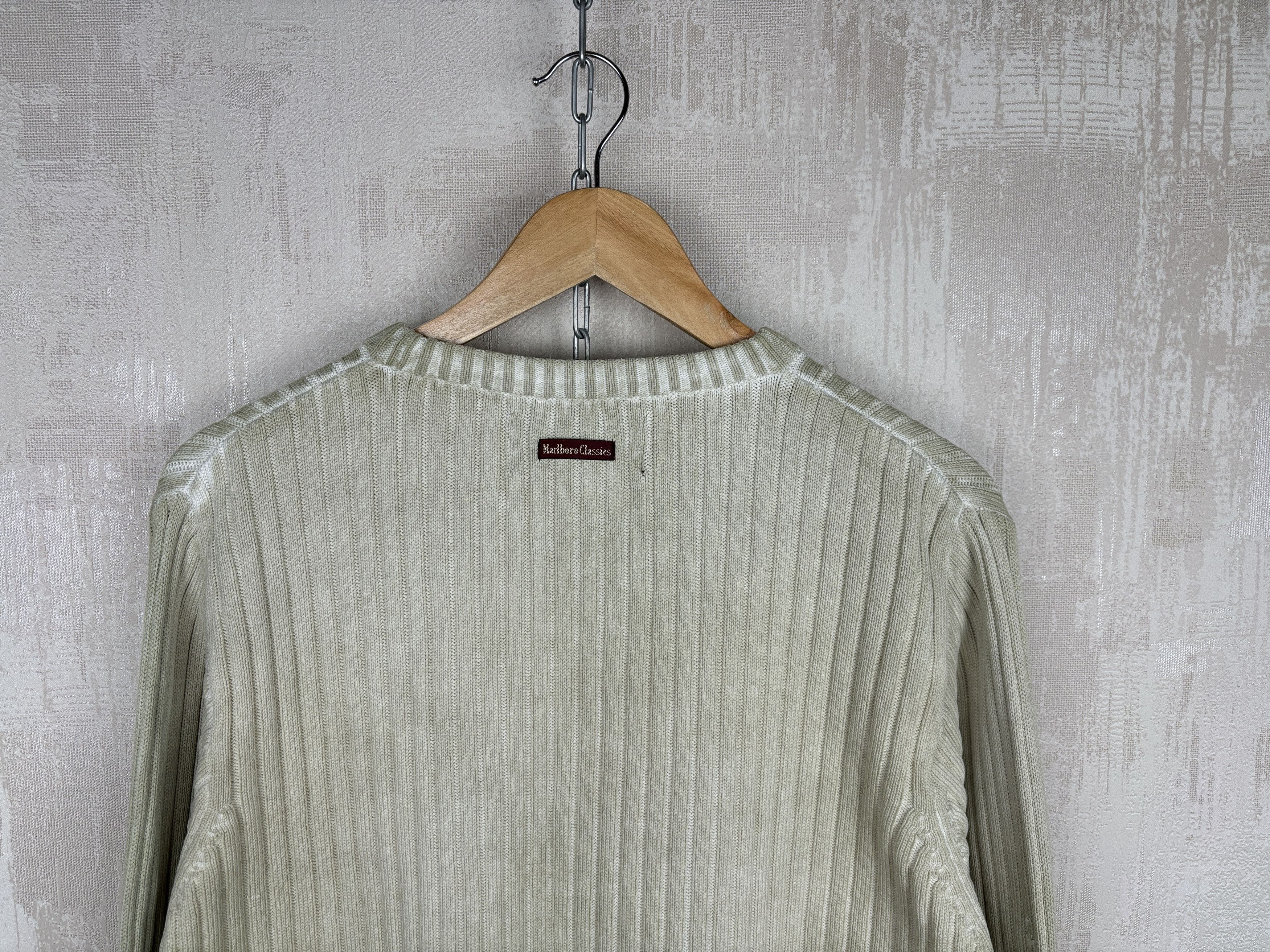 Marlboro Classics × Vintage Marlboro Classics Ribbed Rib Knit Vintage Sweater Crew Neck Size US L / EU 52-54 / 3 - 13 Thumbnail