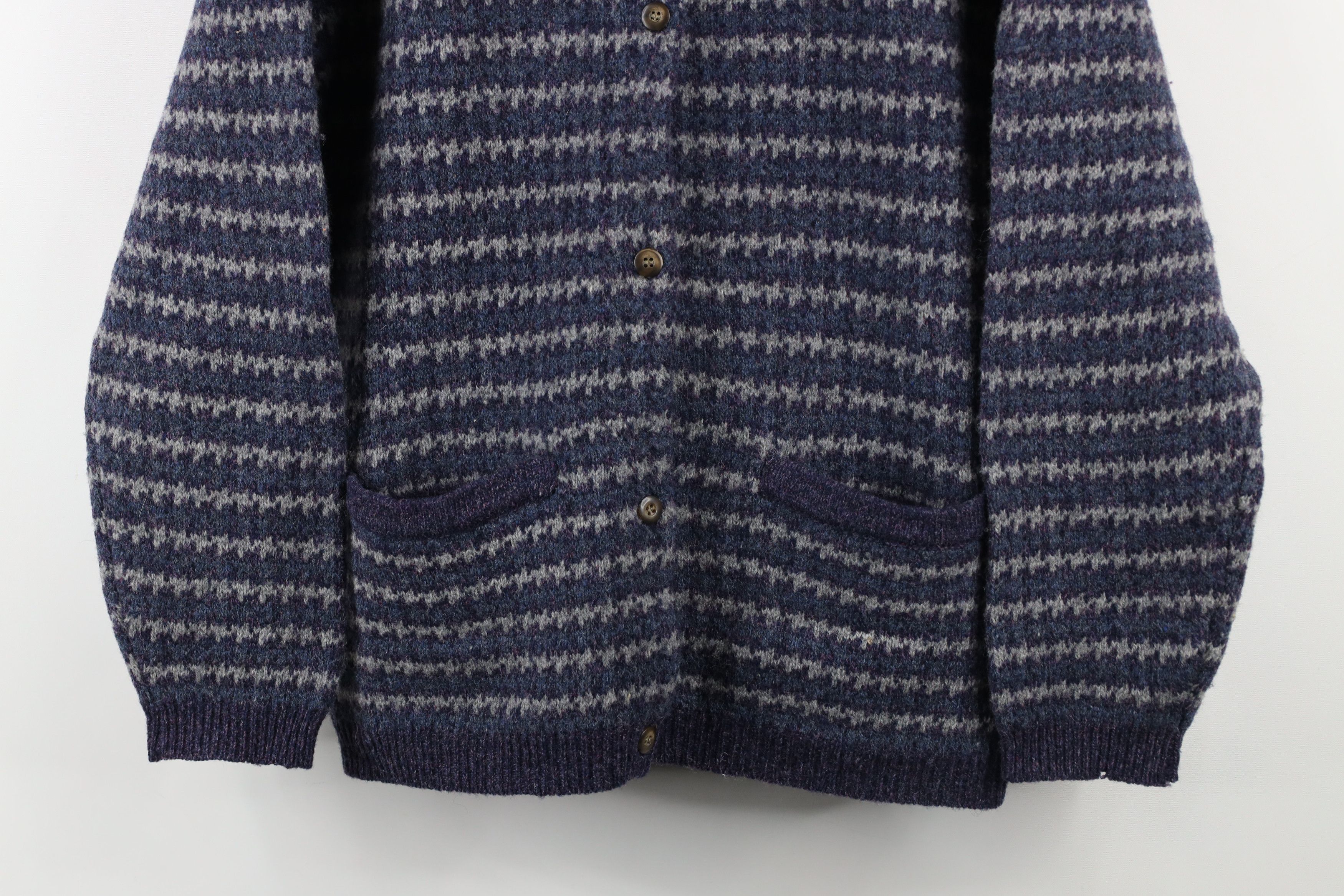 Eddie Bauer × Vintage Vintage 90s Eddie Bauer Knit Collared Cardigan Sweater Size L / US 10 / IT 46 - 3 Thumbnail