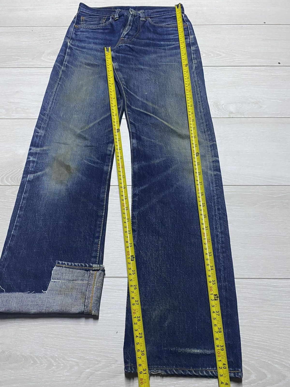 Japanese Brand Vintage Orange Helmet Dic Union Made Selvedge Jeans Size US 26 / EU 42 - 20 Thumbnail