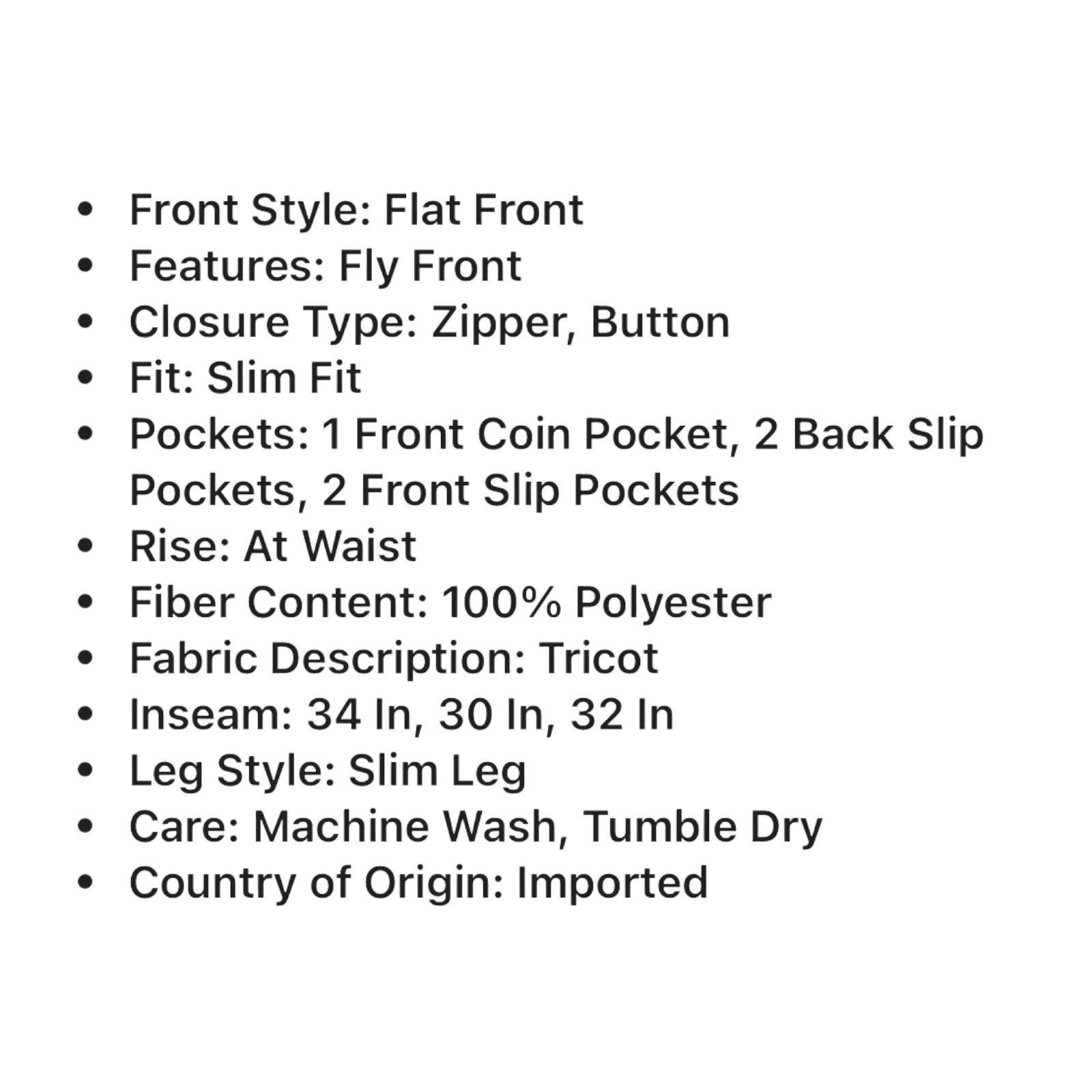 Other Stylus - 5 Pockets Mens Slim Fit Flat front Pant - Gray - 3 Size US 30 / EU 46 - 10 Thumbnail