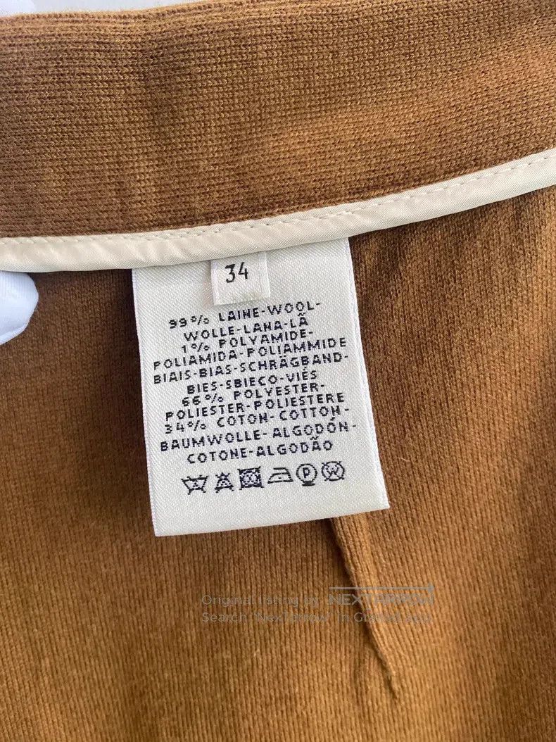 Hermes Hermes Khaki Wide-Leg Pants Size 42" / US 20 - 8 Thumbnail