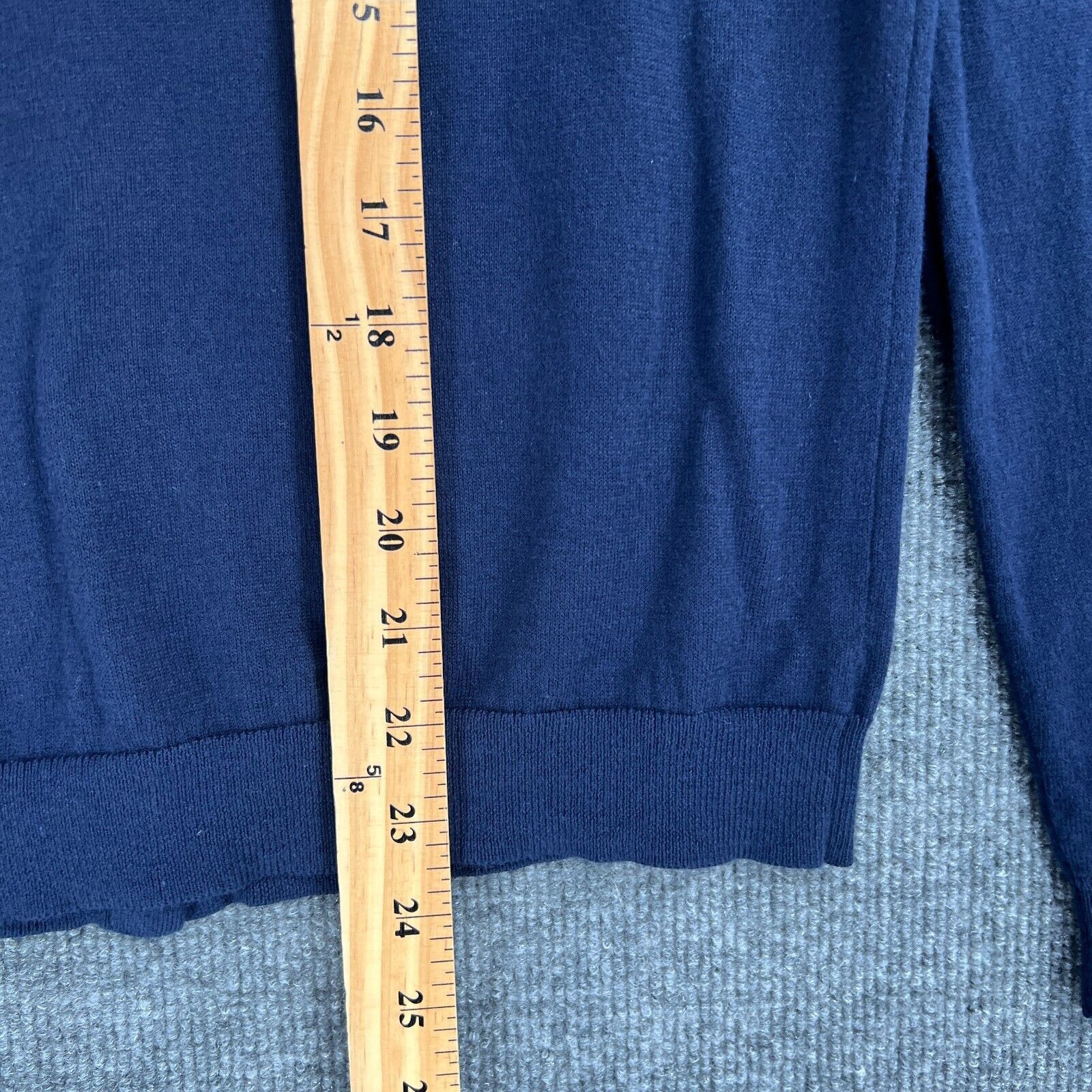 Uniqlo Uniqlo Cardigan Sweater Navy Button Up Classic Academia Sz L Size L / US 10 / IT 46 - 9 Thumbnail