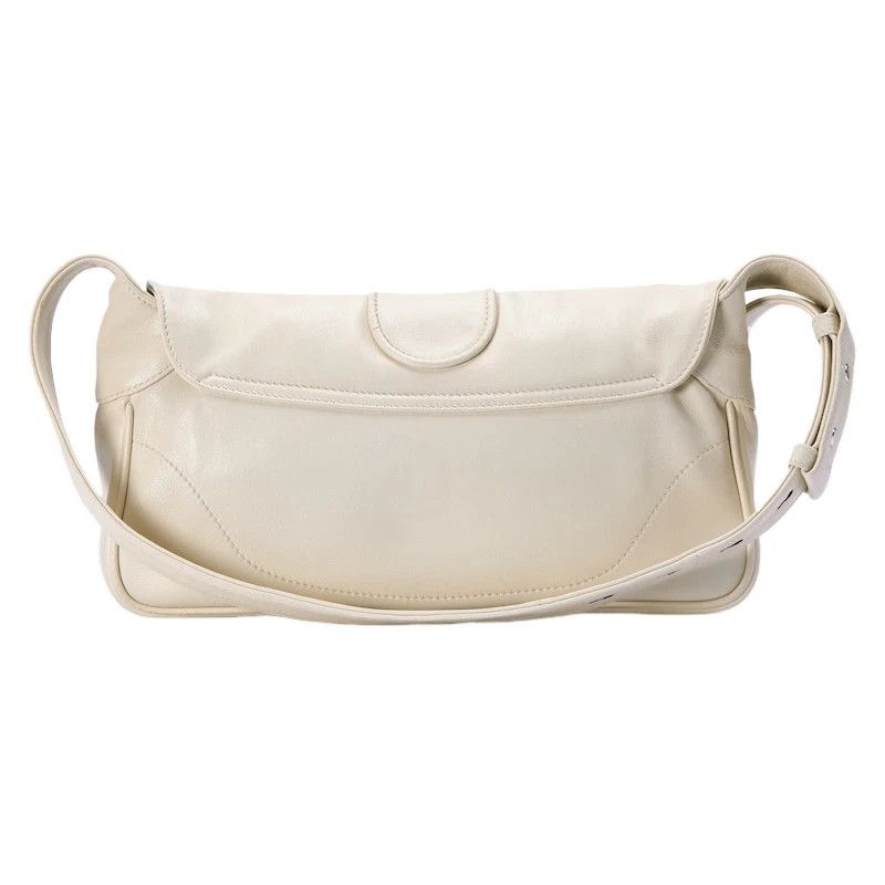 Gucci GUCCI Aphrodite Small White Leather Shoulder Bag N&A Size ONE SIZE - 4 Thumbnail