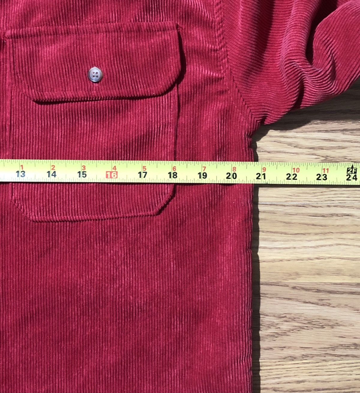 Sugar Cane × Vintage Vintage Sugar Cane Toyo Large Red Corduroy Button Up Shirt Size US L / EU 52-54 / 3 - 5 Thumbnail