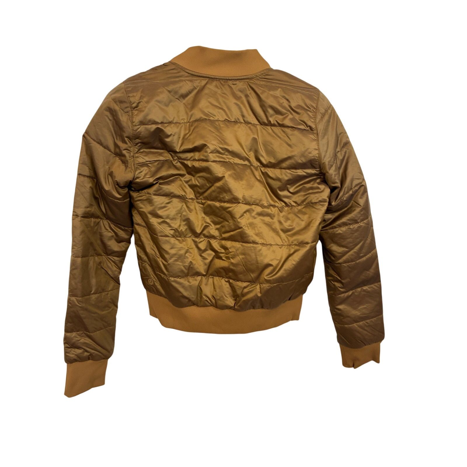Lululemon Lululemon Reversible Non-Stop Bomber Jacket Women’s S Gold Size S / US 4 / IT 40 - 2 Thumbnail