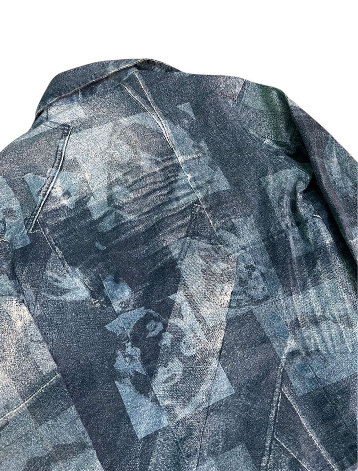 Japanese Brand Occhi Nerri Multicolour Face Denim Jacket Size US M / EU 48-50 / 2 - 4 Thumbnail