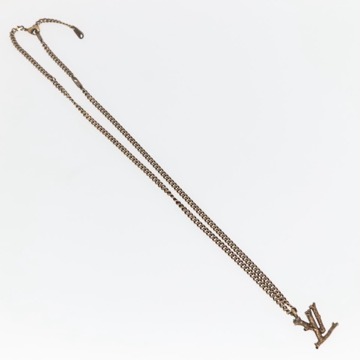Louis Vuitton Louis Vuitton LV Wood Pendant Necklace Metal Size ONE SIZE - 1 Thumbnail