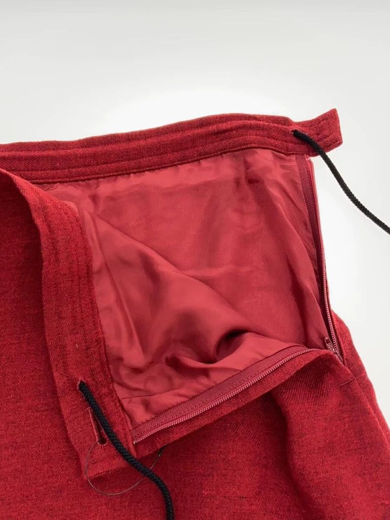 Y's Y's size 1 Red Distorted Skirt Size 25" / US 0 / IT 36 - 3 Thumbnail