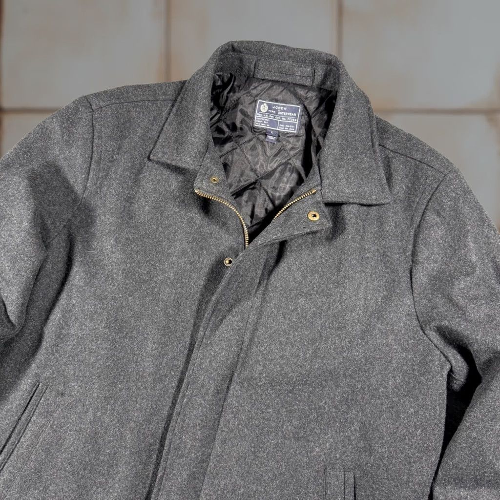 J.Crew J.Crew Wool Blend City Jacket Mens Large Charcoal Full Zip Quilted Lined Heavy Size US L / EU 52-54 / 3 - 1 Thumbnail