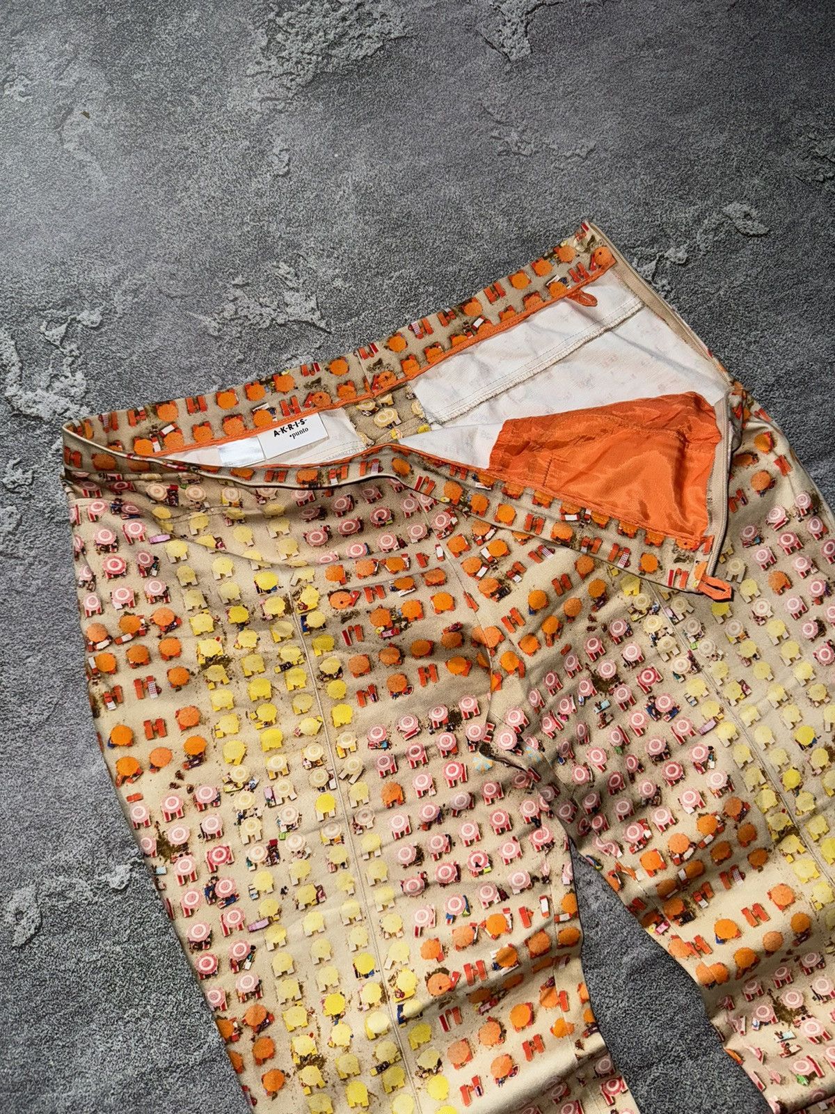 Akris Akris punto US12 F44 UK16 I48 all printed pant trouser chino Size 34" / US 12 / IT 48 - 3 Thumbnail