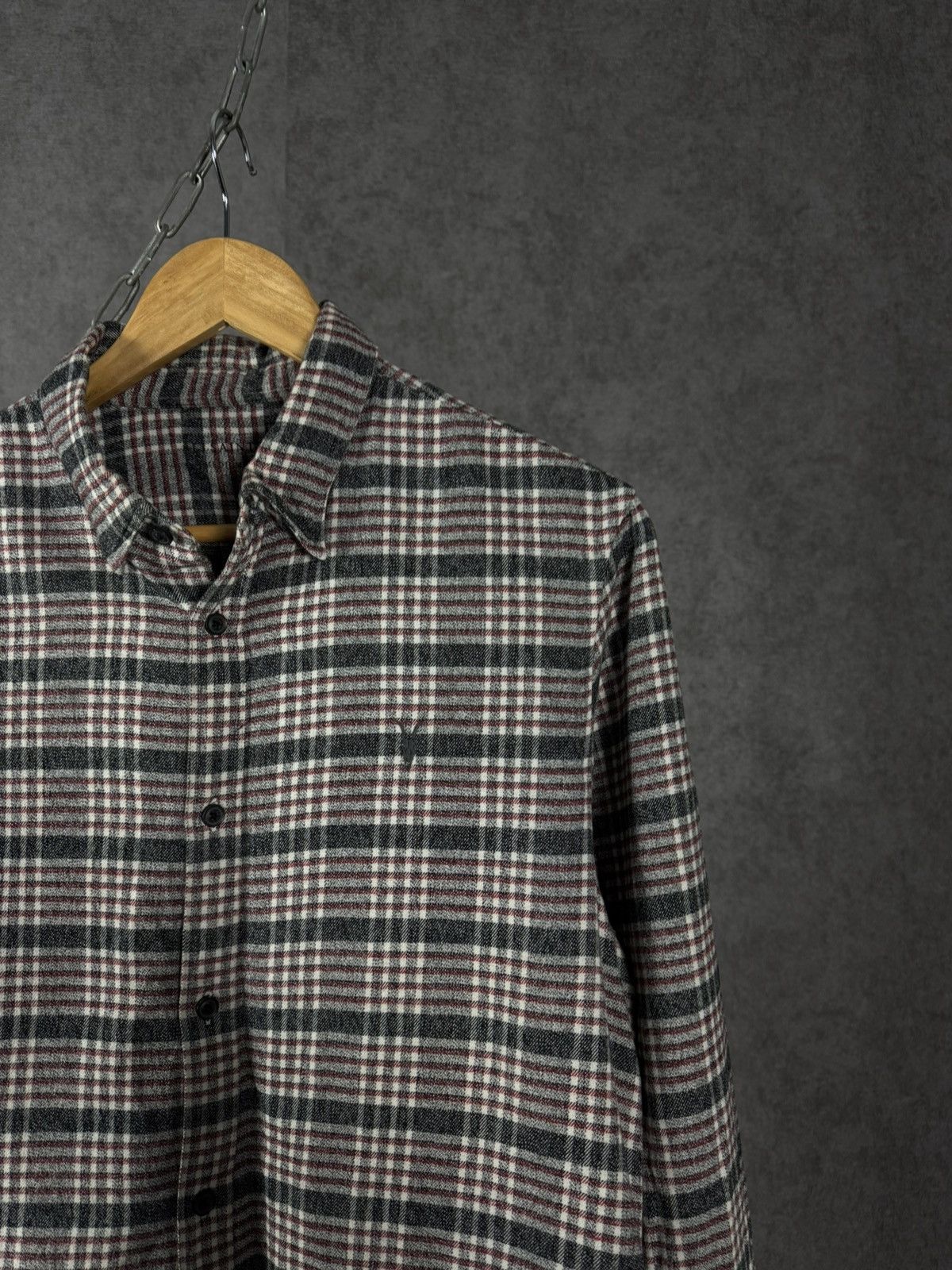 Allsaints Allsaints designer logo checkered shirt Size US M / EU 48-50 / 2 - 2 Thumbnail