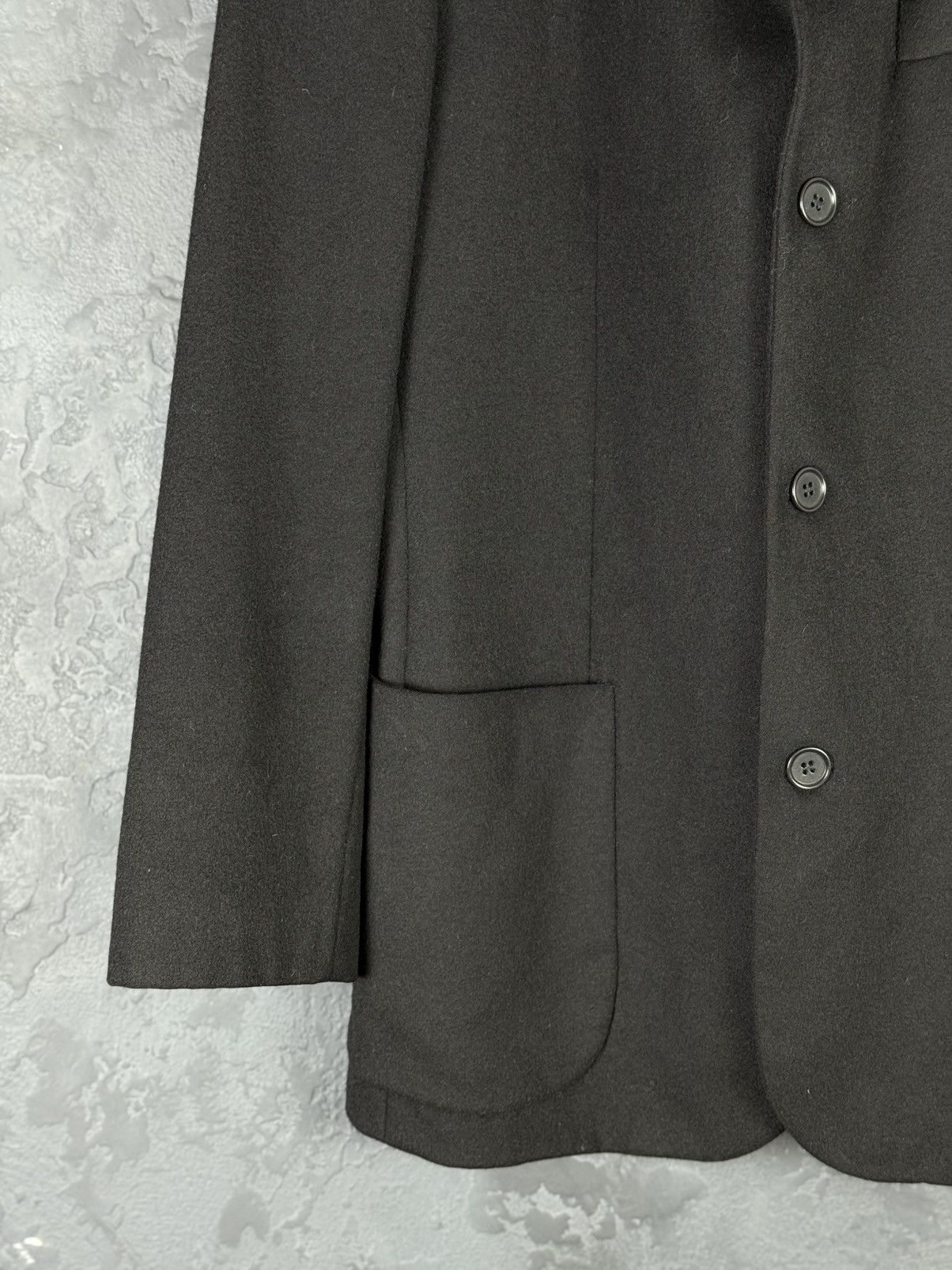 Emporio Armani 90s Vintage Mens EMPORIO ARMANI Black Coat Blazer Wool Italy Size US M / EU 48-50 / 2 - 7 Thumbnail