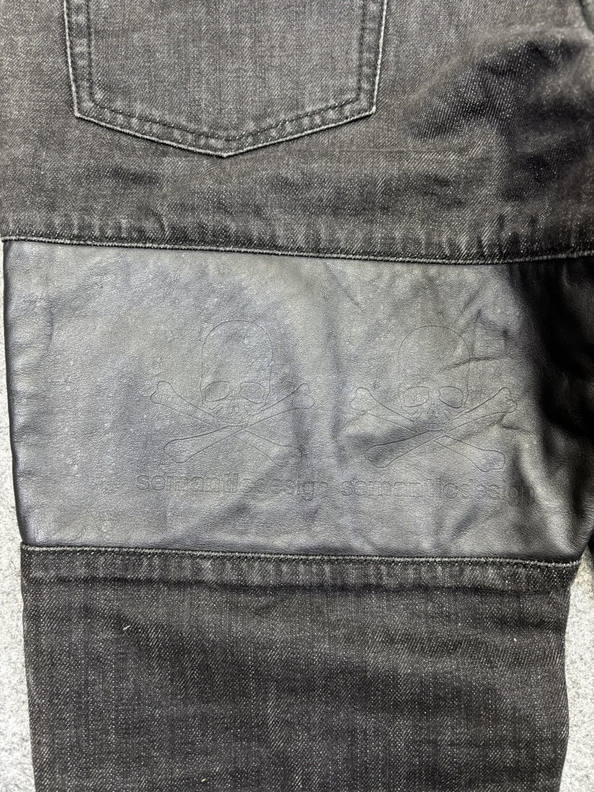 Roen 💥Hybrid Denim💥roen x semantic design Cowhide Denim F902 Size US 35 - 12 Thumbnail