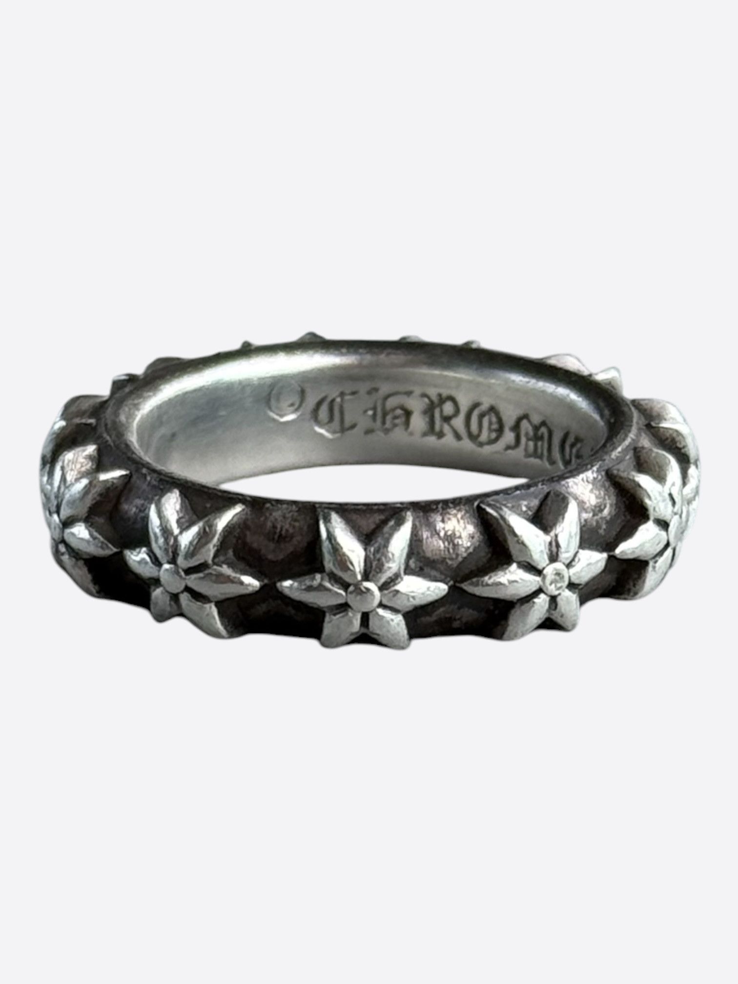 Chrome Hearts Chrome Hearts Silver Star Band Ring Size ONE SIZE - 2 Thumbnail