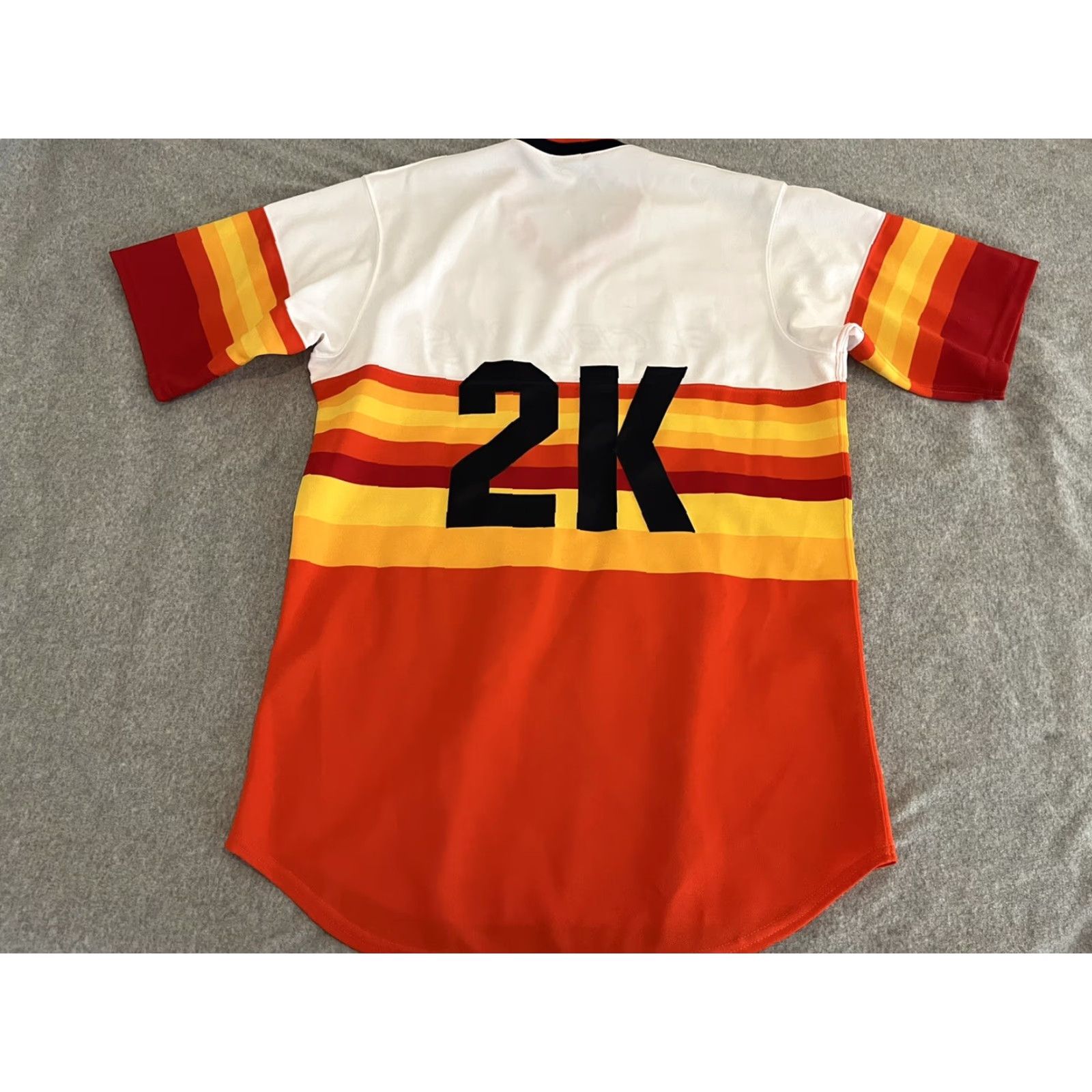 Vintage VINTAGE Majestic Jersey Baseball Astros 2K Orange Made in USA Size Large Mens Short Sleeve Size US L / EU 52-54 / 3 - 5 Thumbnail