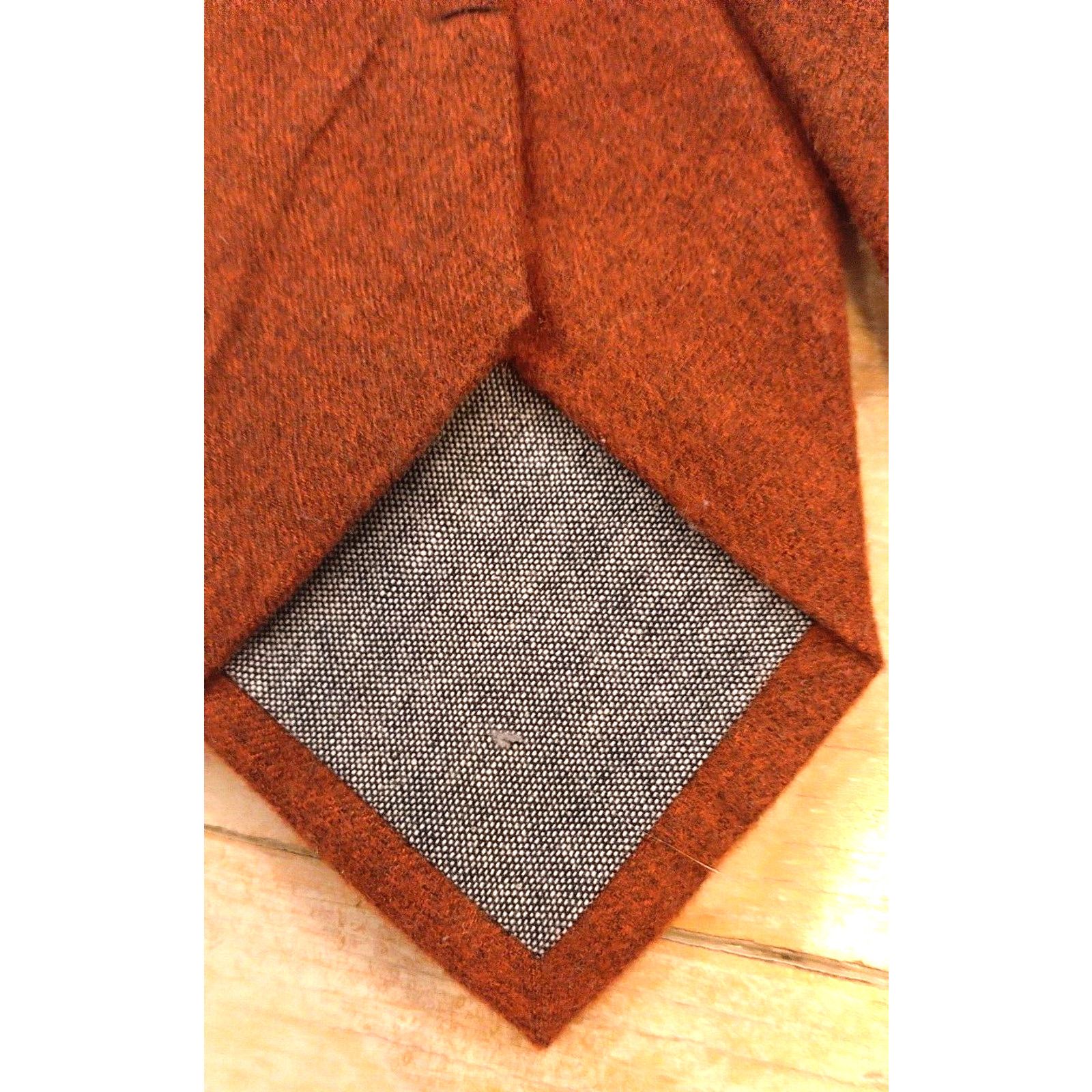 Other Rooster 100% Polyester Rust Deep Orange Men's 59" Neck Tie Size ONE SIZE - 6 Thumbnail