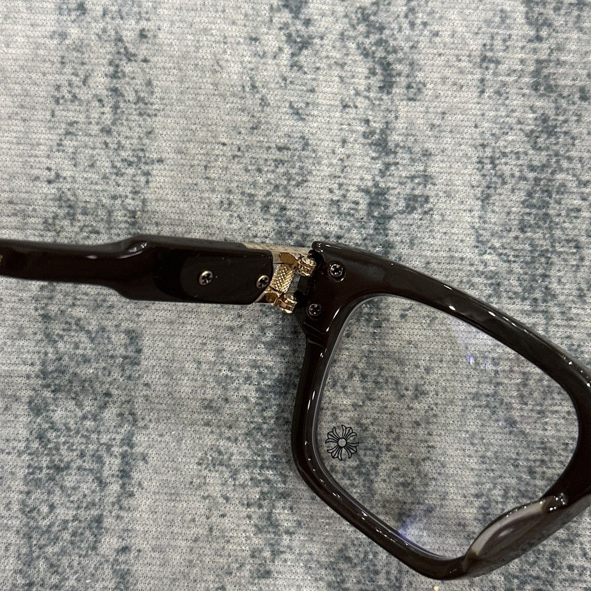 Chrome Hearts CHROME HEARTS BULGE CLASSIC BROWN EYEGLASSES Size ONE SIZE - 8 Thumbnail