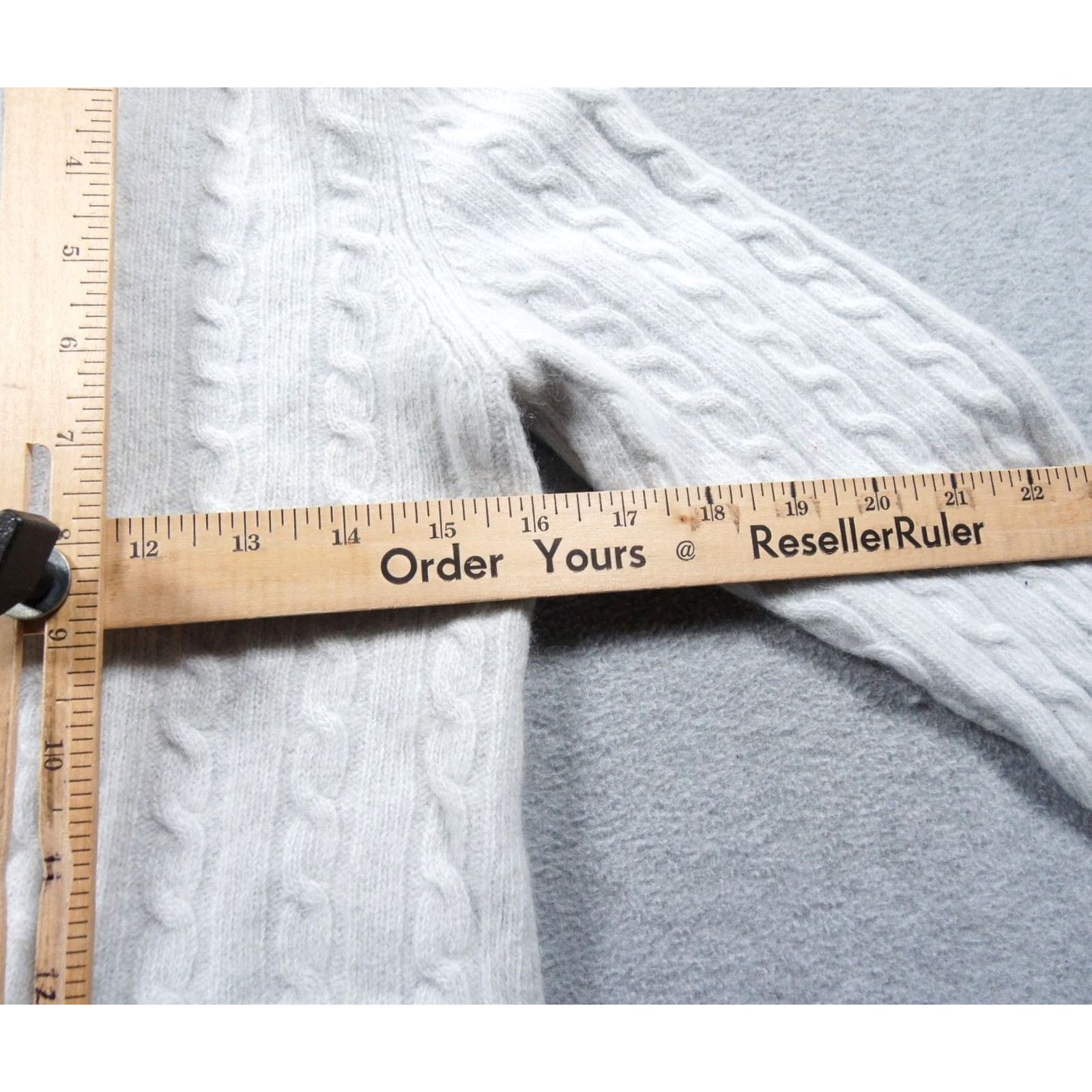 Ralph Lauren VINTAGE Lauren Ralph Lauren Sweater Womens Small Blue Cable Knit Full Zip Wool Angora Size S / US 4 / IT 40 - 7 Thumbnail
