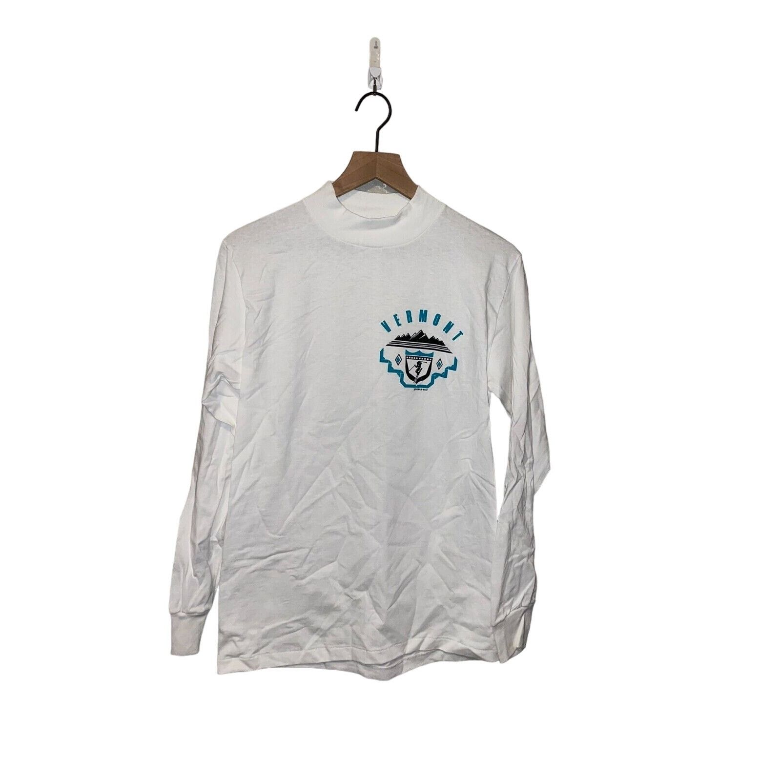 Vintage Vintage Vermont Skiing Shirt Ski Long Sleeve Tee 90s VTG M Size US M / EU 48-50 / 2 - 1 Thumbnail