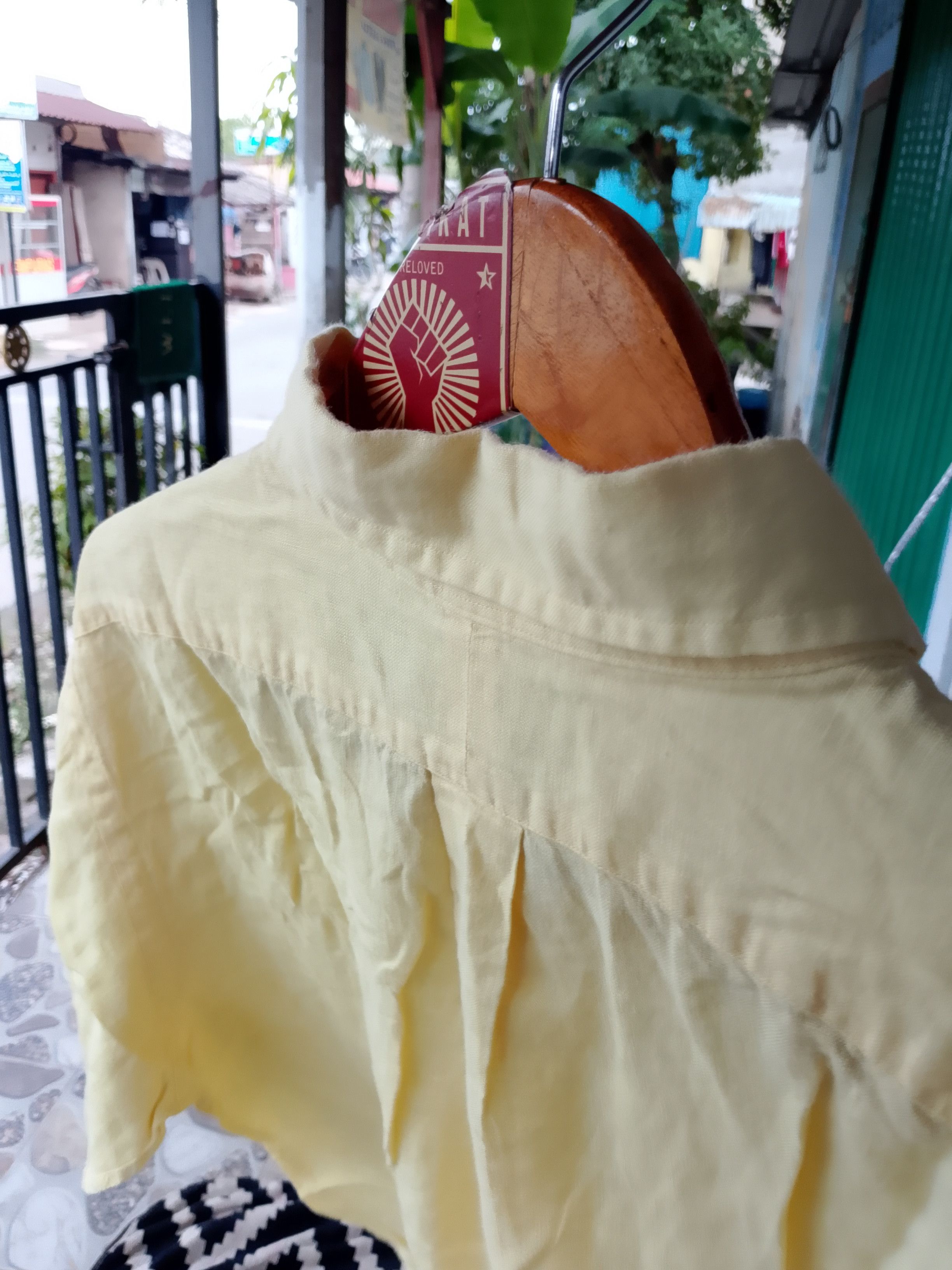 Ralph Lauren Vintage Rare Ralph Lauren Yellow Linen Hibiscus High-Summer Size US XL / EU 56 / 4 - 4 Thumbnail