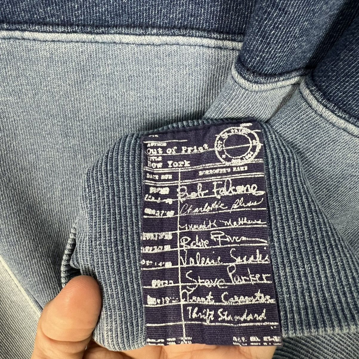 Japanese Brand THRIFT STANDARD Patchwork Sweatshirt Denim Style #4067-C185 Size US M / EU 48-50 / 2 - 10 Thumbnail