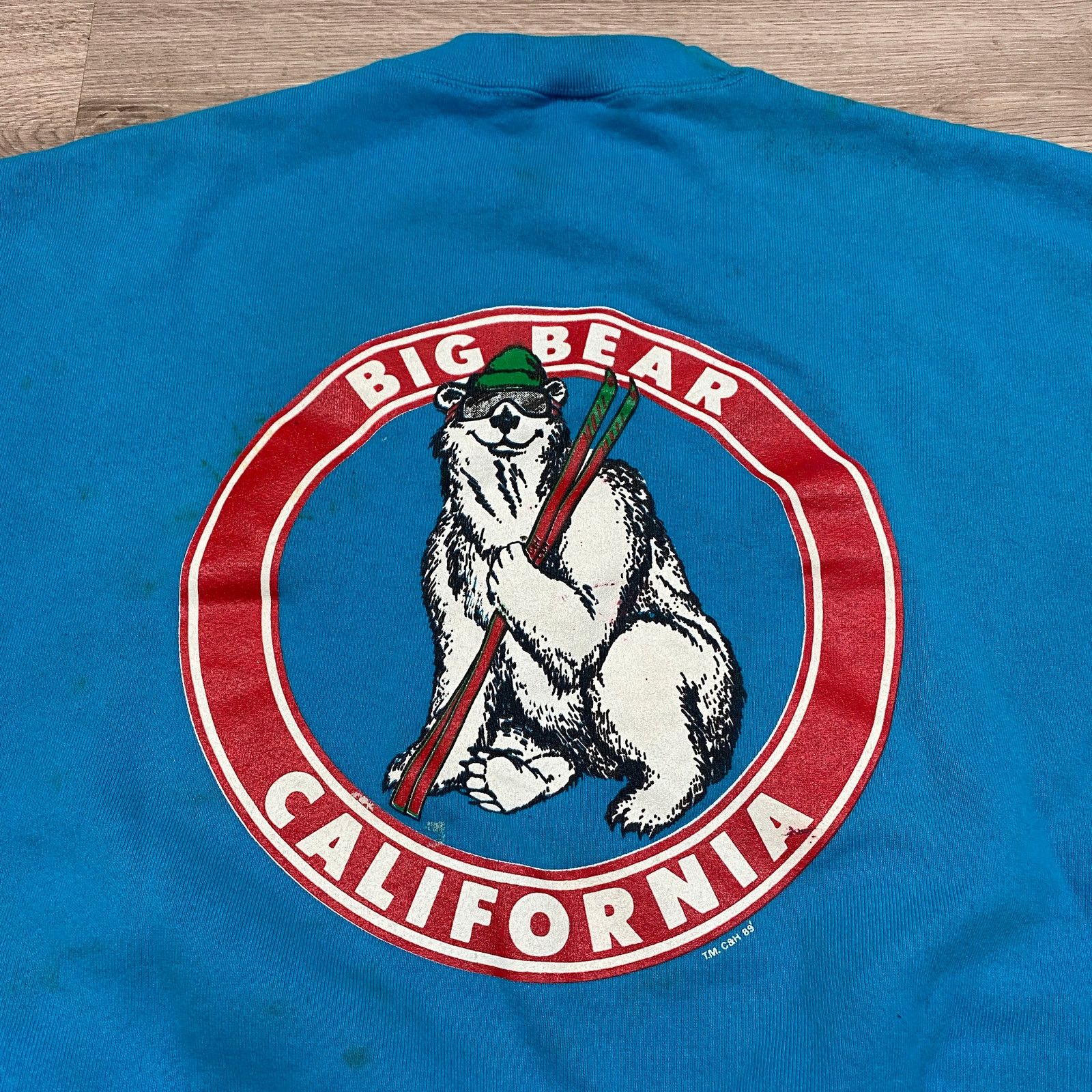 Fruit Of The Loom × Vintage Vintage 80s Big Bear California Ski Crew Sweatshirt Mens 2XL Size US XXL / EU 58 / 5 - 3 Thumbnail