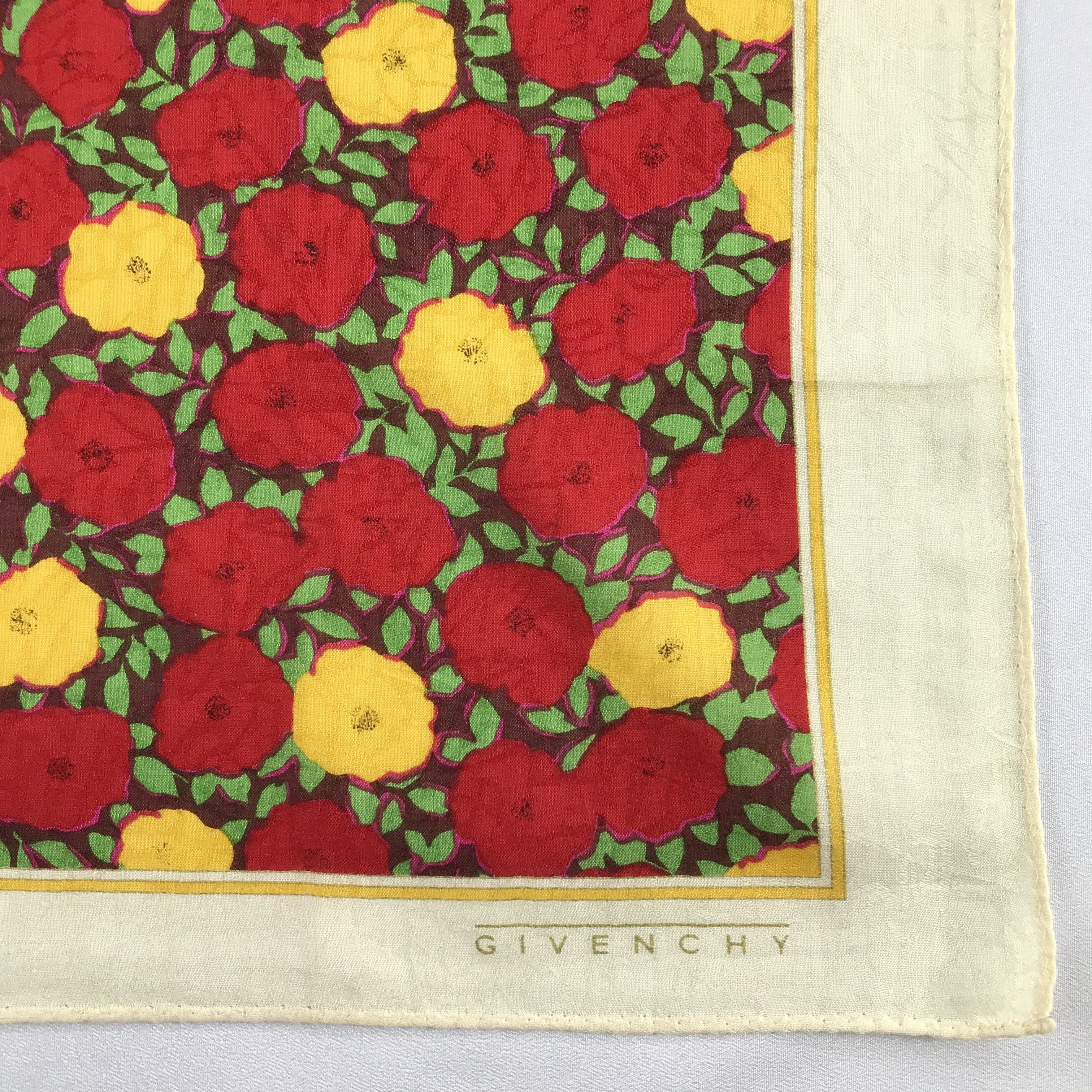 Vintage Givenchy Handkerchief / Bandana / Neckerchief C597 Size ONE SIZE - 5 Thumbnail