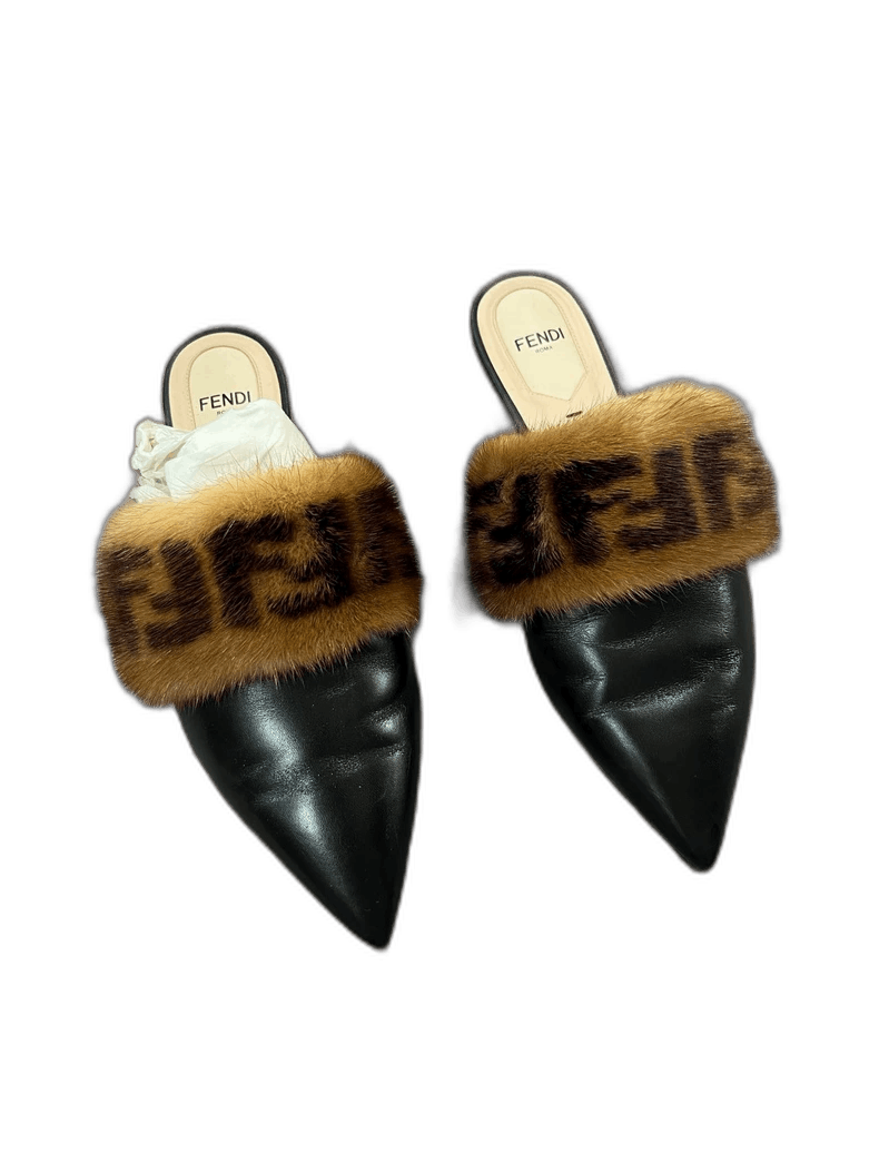 Fendi Fendi Fur Slippers Size 36.5 Brand New Size US 6.5 / EU 39-40 - 1 Thumbnail