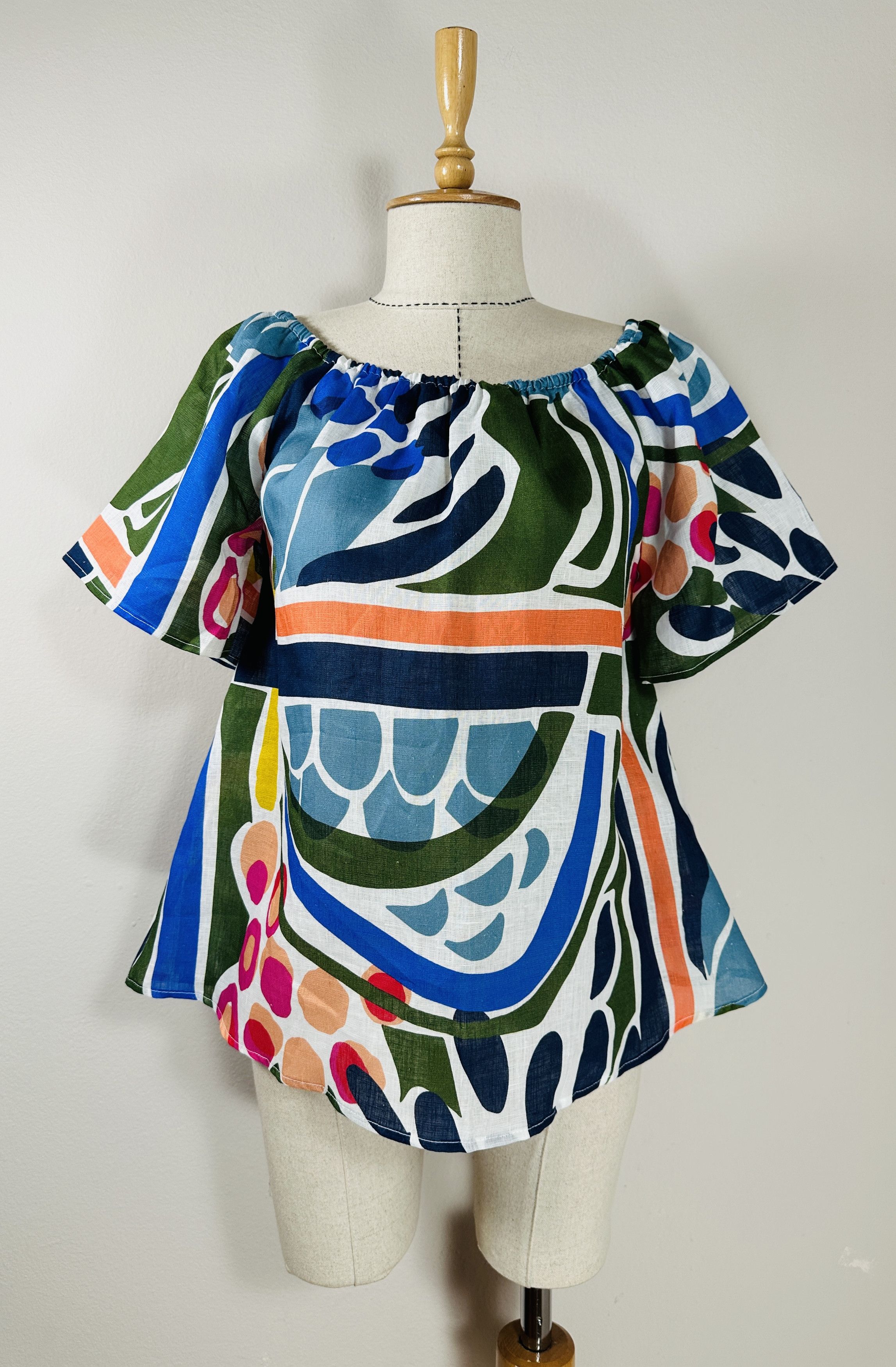 120% Lino Linen top blouse Size M / US 6-8 / IT 42-44 - 1 Thumbnail