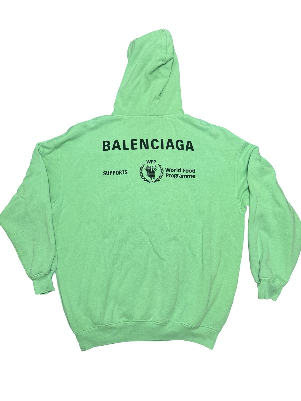 Balenciaga Balenciaga World Food Programme Black Logo Hoodie Size S Size US S / EU 44-46 / 1 - 2 Thumbnail