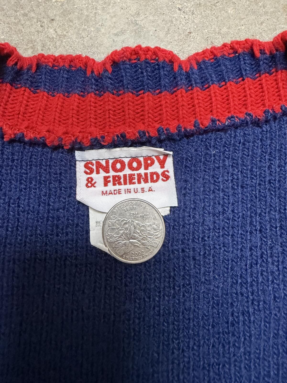 Snoop Dogg Vtg Peanuts Snoopy Sweater Vest Size ONE SIZE - 2 Thumbnail