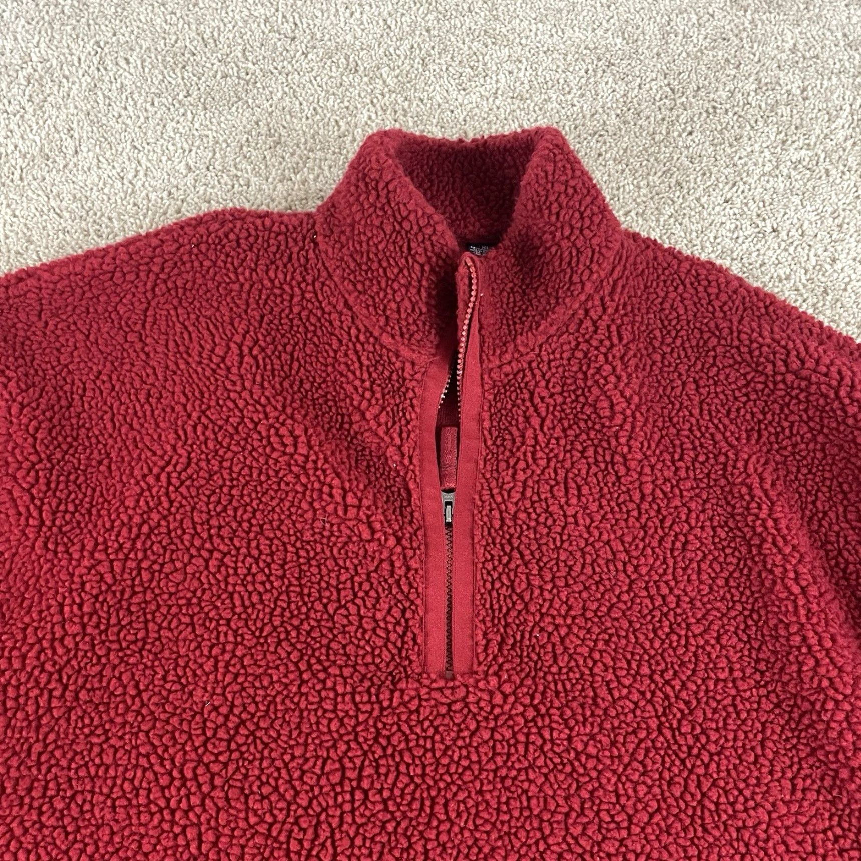 Gap VINTAGE Gap Jacket Mens XL Red 1/4 Zip Fleece Bomber Retro Skate Surf R1 Size US XL / EU 56 / 4 - 4 Thumbnail