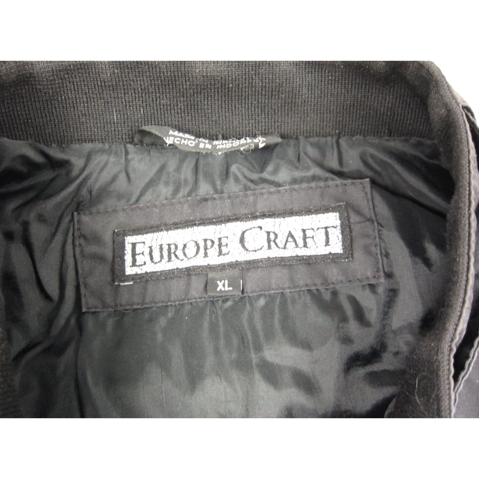 Vintage VINTAGE Europe Craft Jacket Mens XL Black Motorcycle 80s Cafe Racer | Motorcycle Jacket | Europe Craft Jacket | XL Black | 80s Biker Theme Mens Size US XL / EU 56 / 4 - 3 Thumbnail
