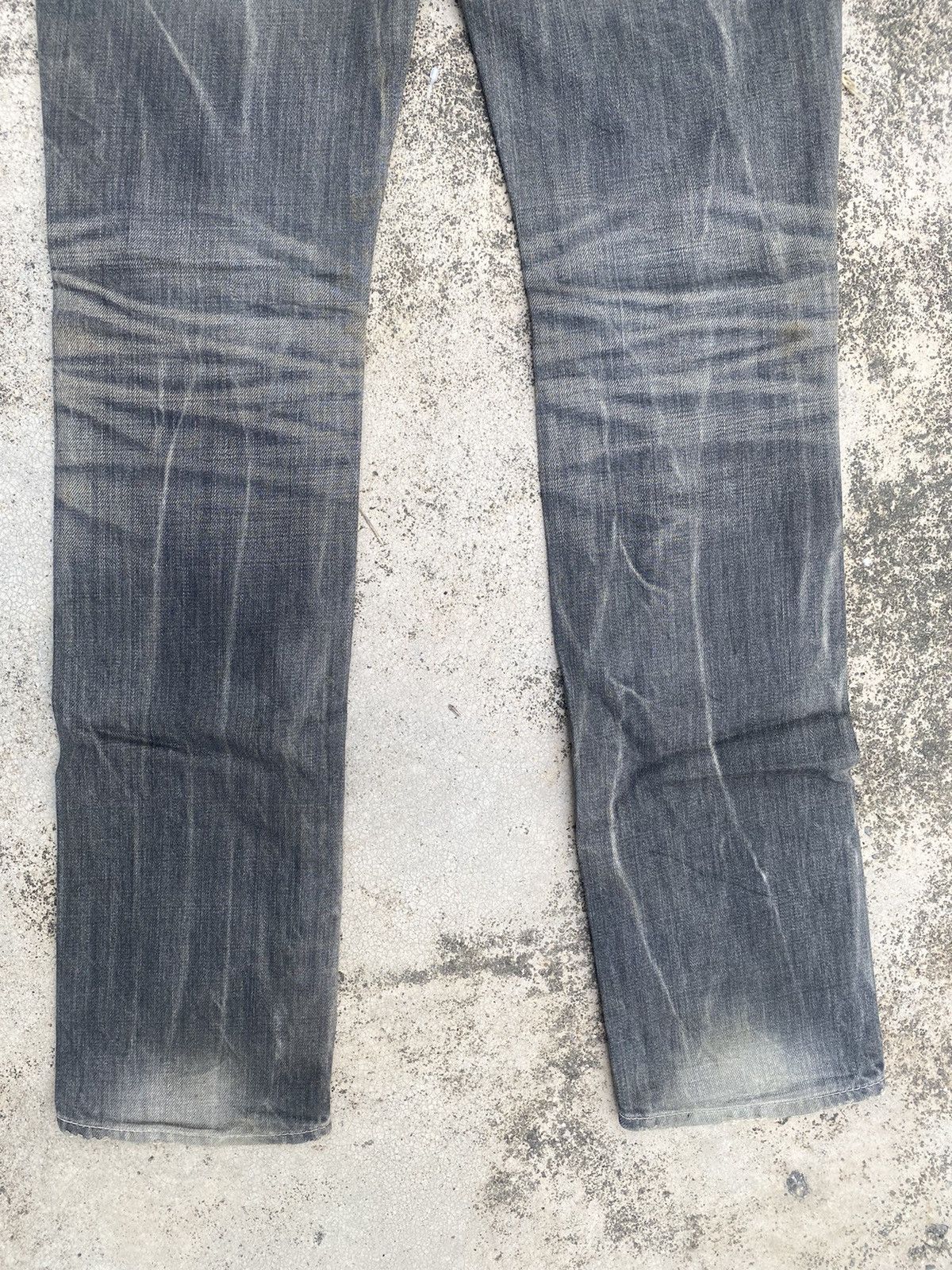 If Six Was Nine × Vanquish Vanquish Distressed Faded Claw Mark Denim Jeans Size US 30 / EU 46 - 20 Thumbnail