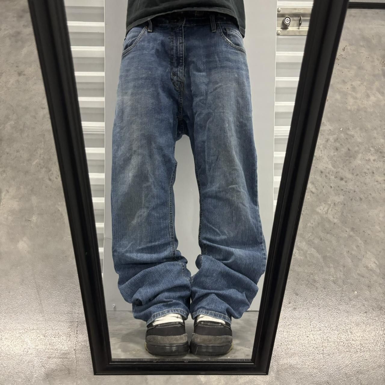 Japanese Brand × Levi's Crazy Vintage Y2K/2000s Grunge Dark Wash Levis Bootcut Denim Jeans! Size US 36 / EU 52 - 1 Thumbnail