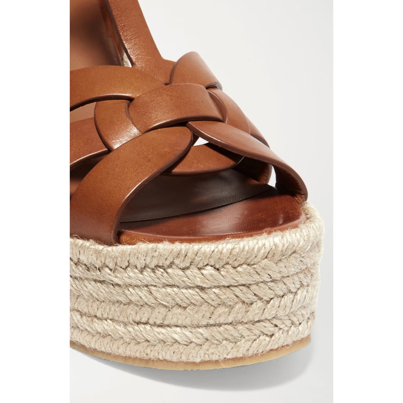 Yves Saint Laurent Tribute Espadrille 85 Ankle Strap Platform Wedge Sandal 40 Size US 10 / IT 40 - 5 Thumbnail