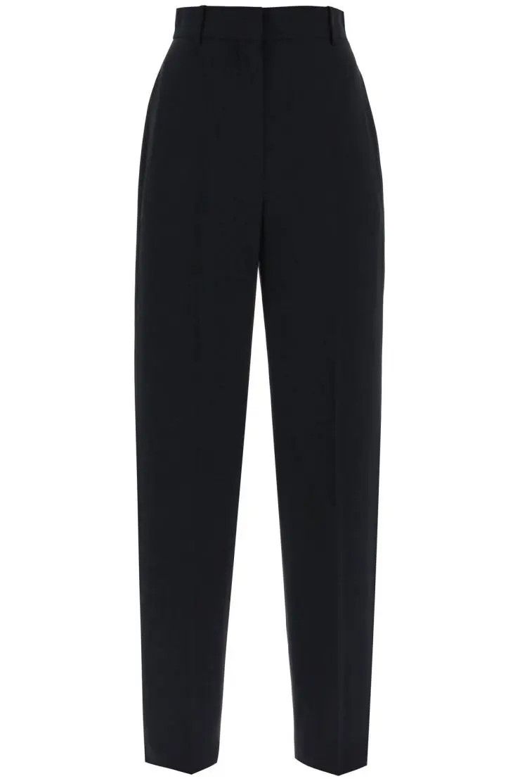 o1s22i1n0324 Fluid Crepe Trousers in Black