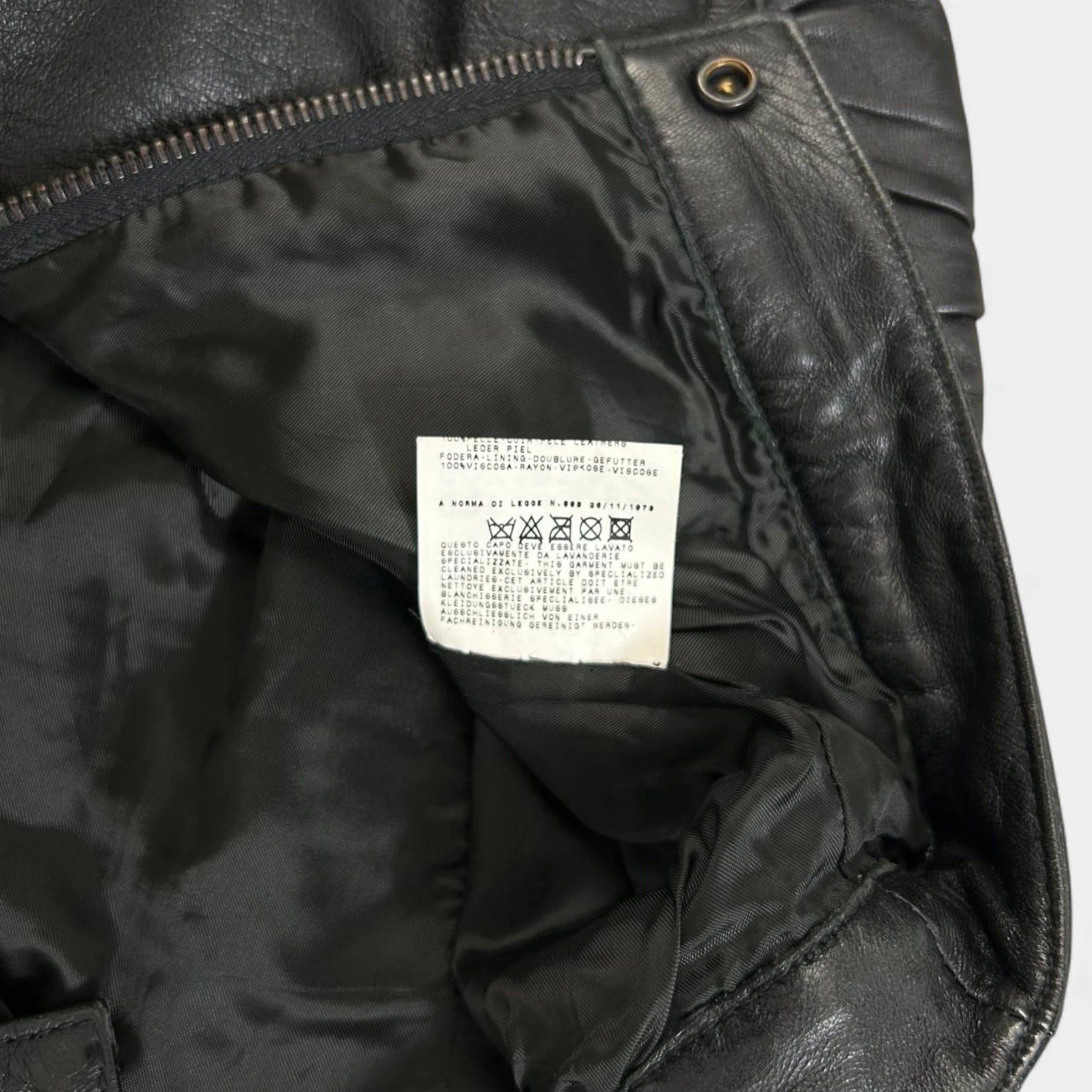 Dolce & Gabbana Dolce & Gabbana 2000's Black Leather Woman Pants Size 25" / US 0 / IT 36 - 6 Thumbnail