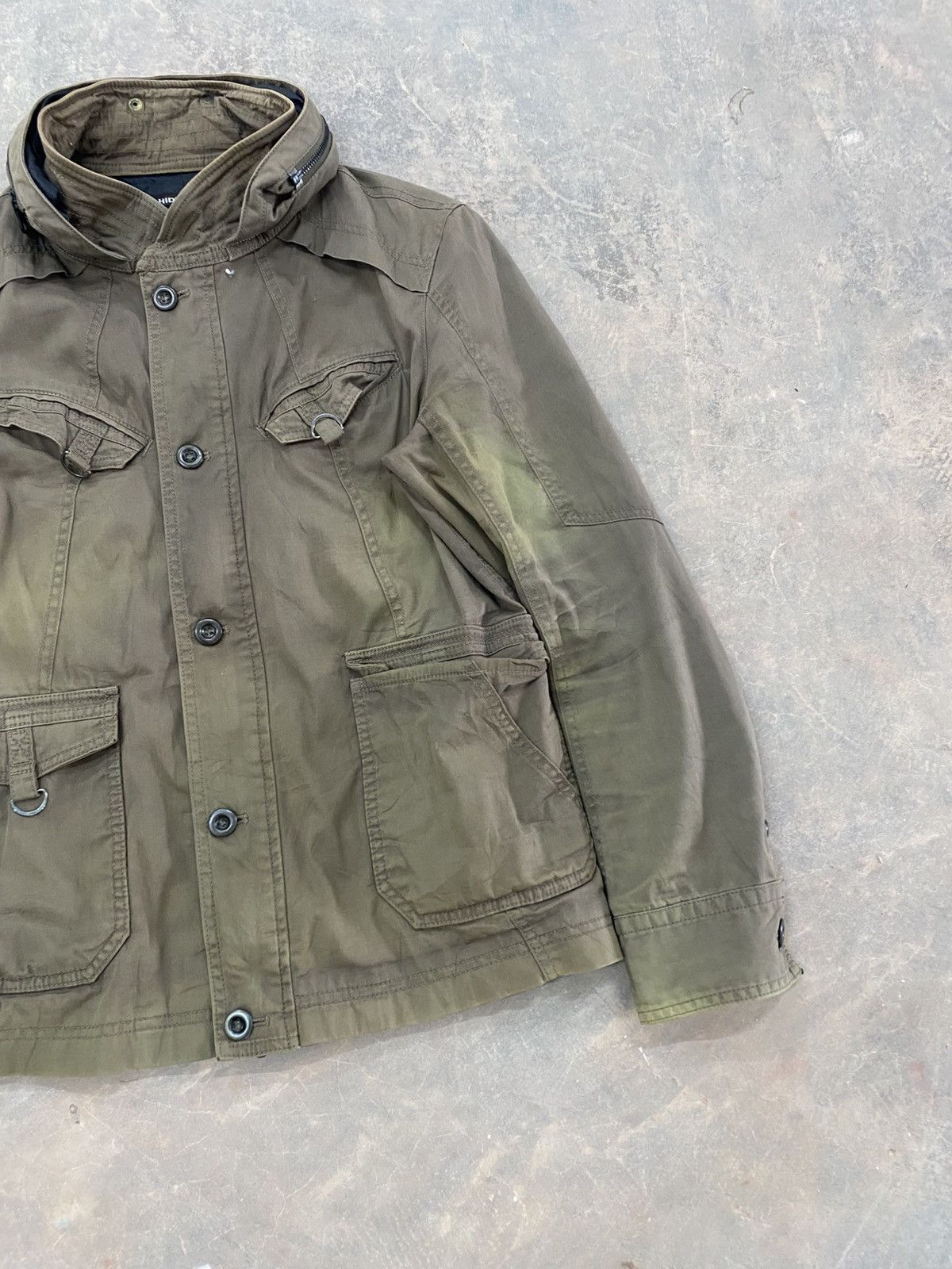 HIDEAWAYS HIDEAWAYS BY NICOLE BONO PARKA JACKET HOODED PUNK GRUNGE LGB Size US M / EU 48-50 / 2 - 2 Thumbnail