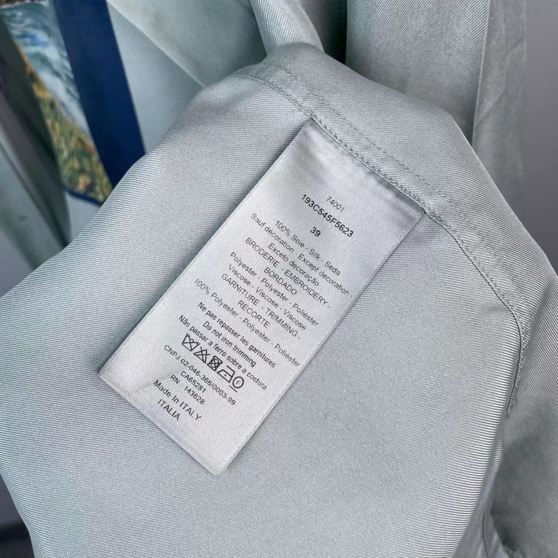 Dior Dior Silk Light Green T-shirt 39 Size US M / EU 48-50 / 2 - 5 Thumbnail
