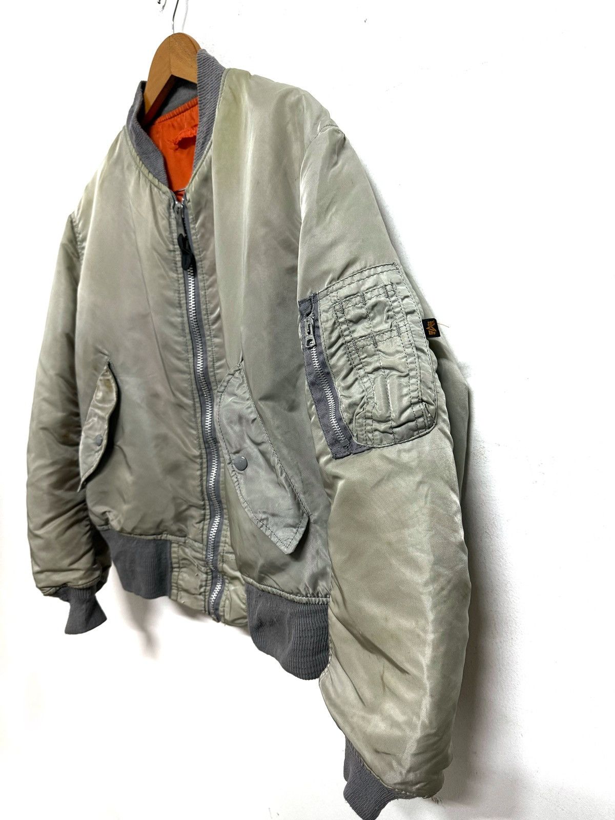 Alpha Industries × Vintage 🇺🇸 Vintage Alpha Industries Flyers Jacket Bomber Size US M / EU 48-50 / 2 - 3 Thumbnail