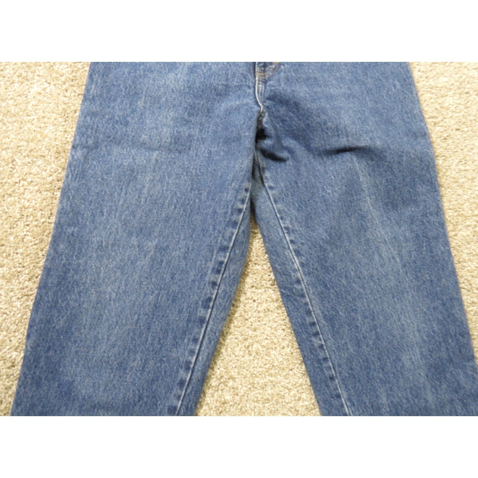 Vintage VINTAGE ZENA Jeans Women 11 28x28 High Waisted Tapered 100% Cotton Blue Denim 28 Inseam Medium Wash 80s Retro Womens Jeans Size 32" / US 10 / IT 46 - 3 Thumbnail