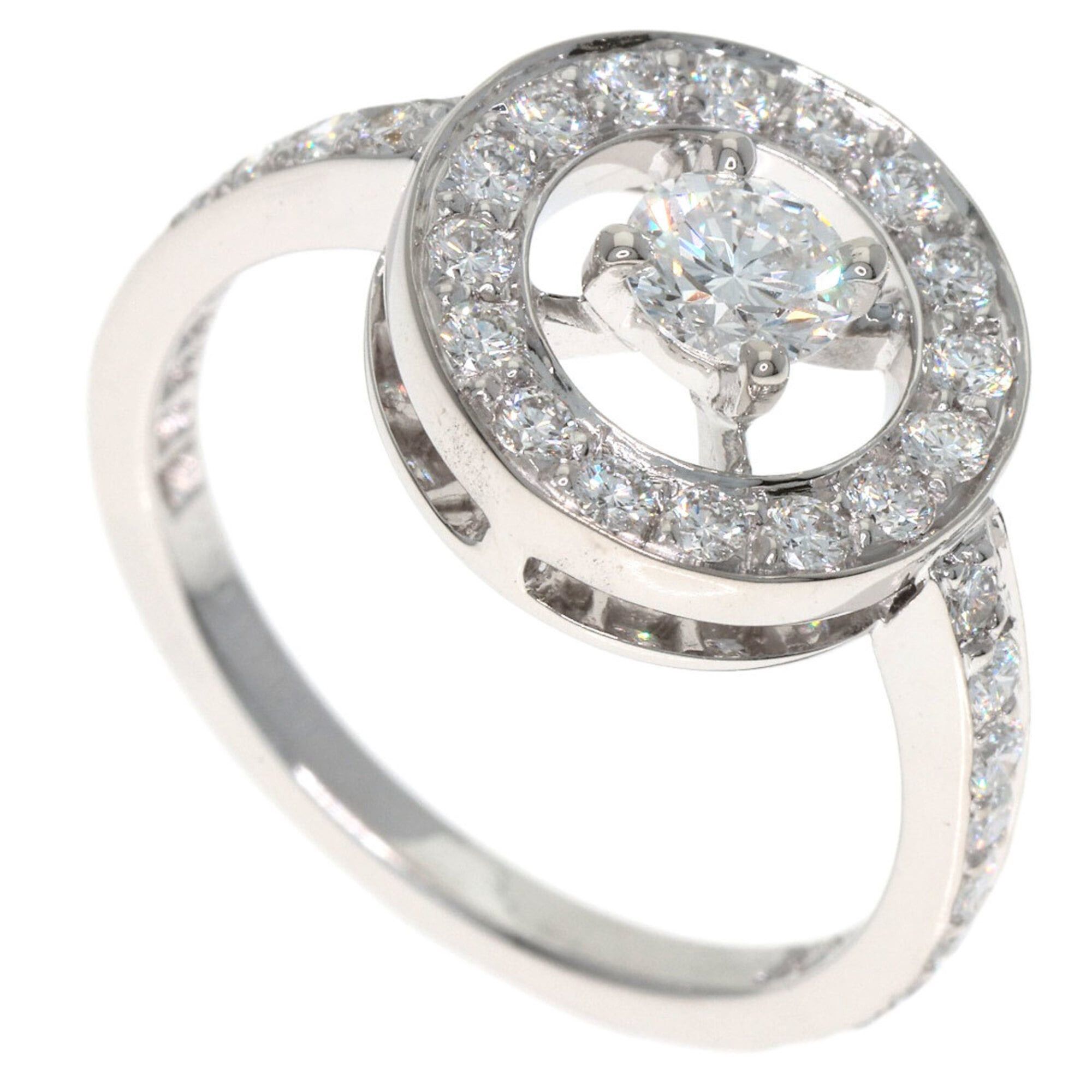 Other Boucheron Avalonde Diamond Ring #50, 18K White Gold, Women's. Size ONE SIZE - 1 Thumbnail