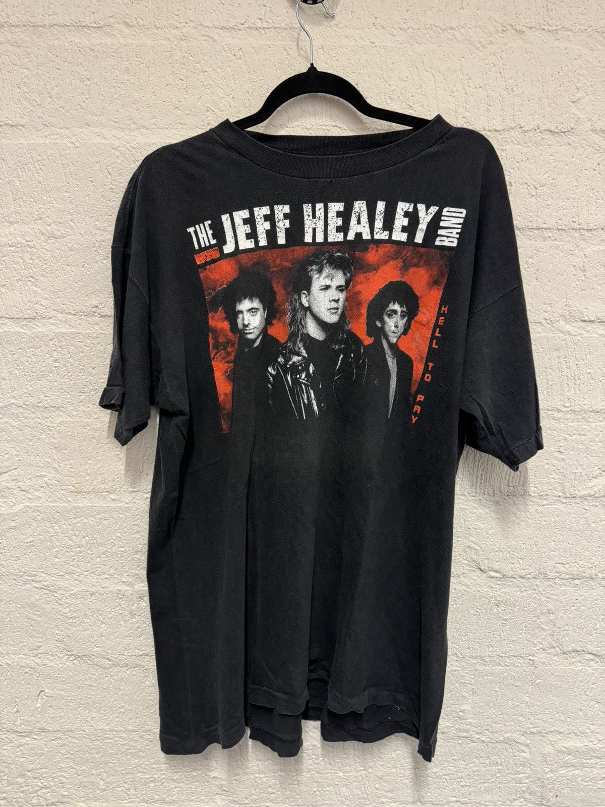 image of Band Tees x Vintage The Jeff Healey Band Hell To Pay World Tour 1991 in Black, Men's (Size XL)
