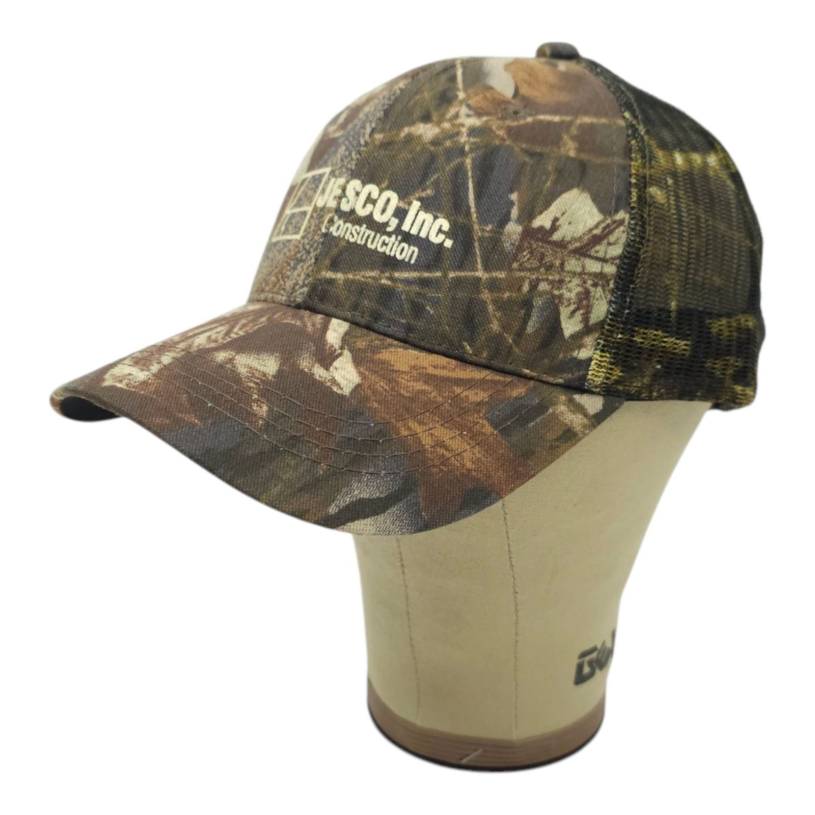 Other JESCO Construction Camo Mesh Strapback Cap Logo Trucker Hat Size ONE SIZE - 2 Thumbnail