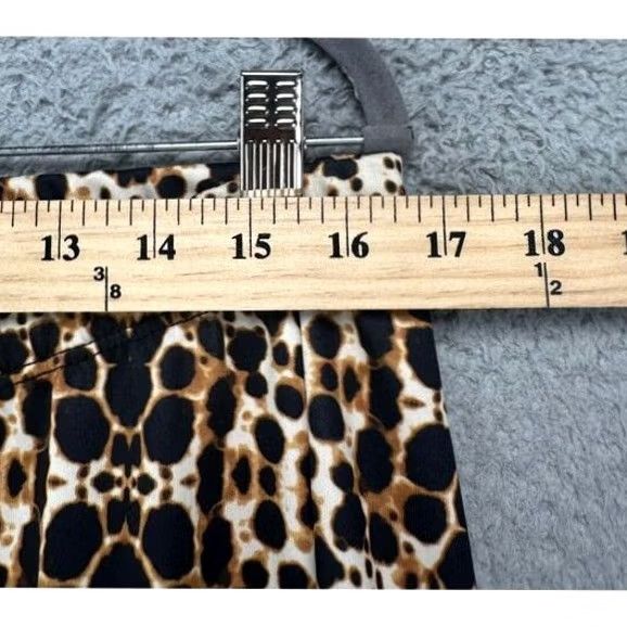 Torrid Torrid Pants Women 2 Tan Leopard Print Pull On Elastic Waist Hi Rise Casual NEW Size 26" / US 2 / IT 38 - 6 Thumbnail