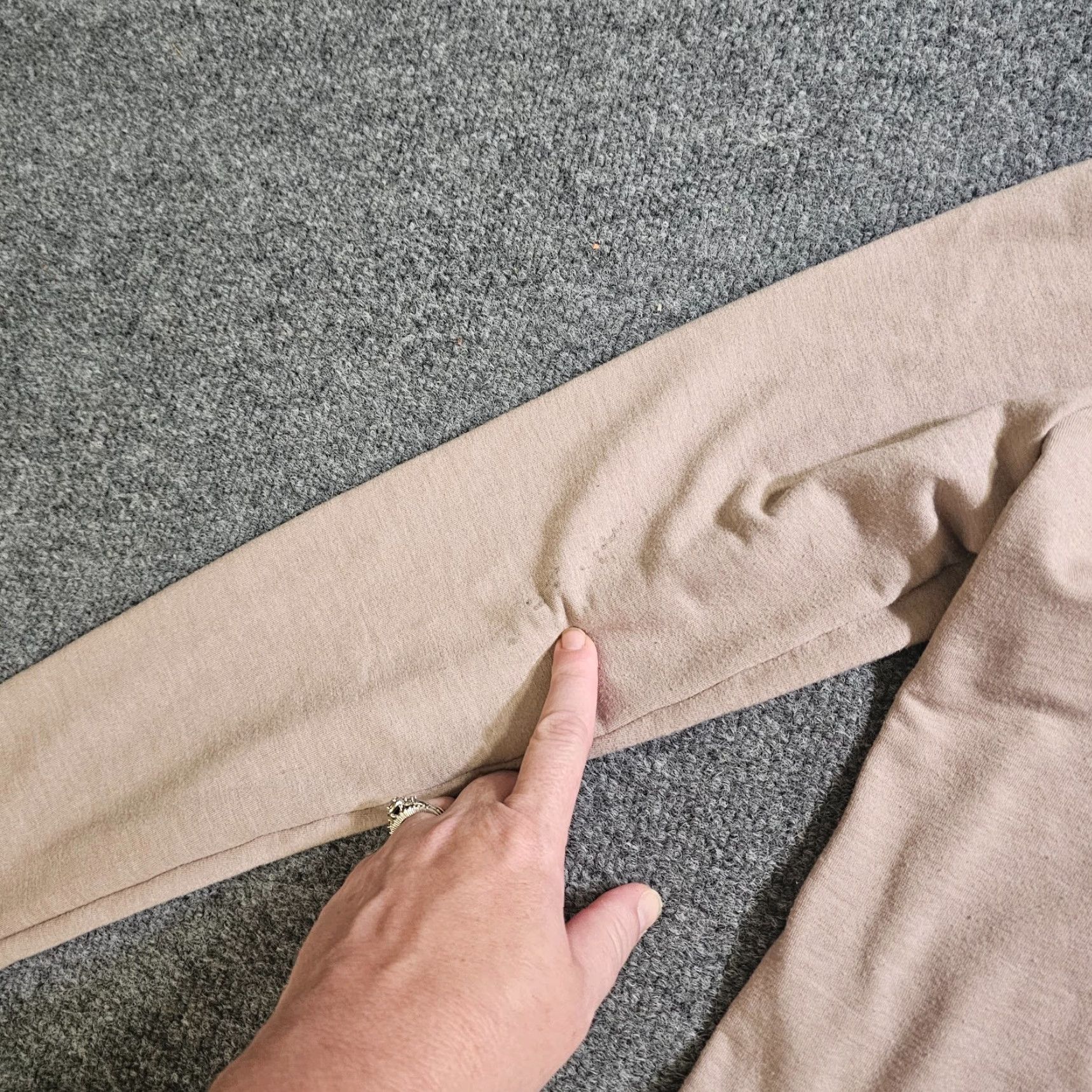 Vintage LOGO By Lori Goldstein Cardigan Womens Medium Beige Tan Open Long Sleeve Pockets Size M / US 6-8 / IT 42-44 - 7 Thumbnail